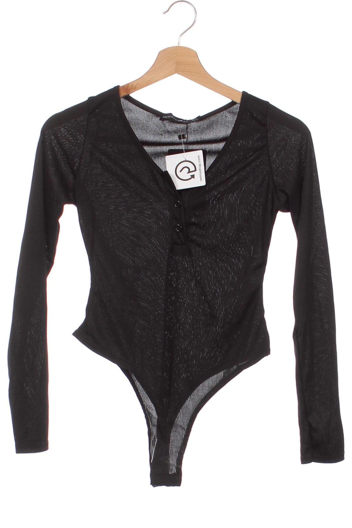 Γυναικεία μπλούζα-Κορμάκι Pretty Little Thing, Μέγεθος S, Χρώμα Μαύρο, Τιμή 2,88 €