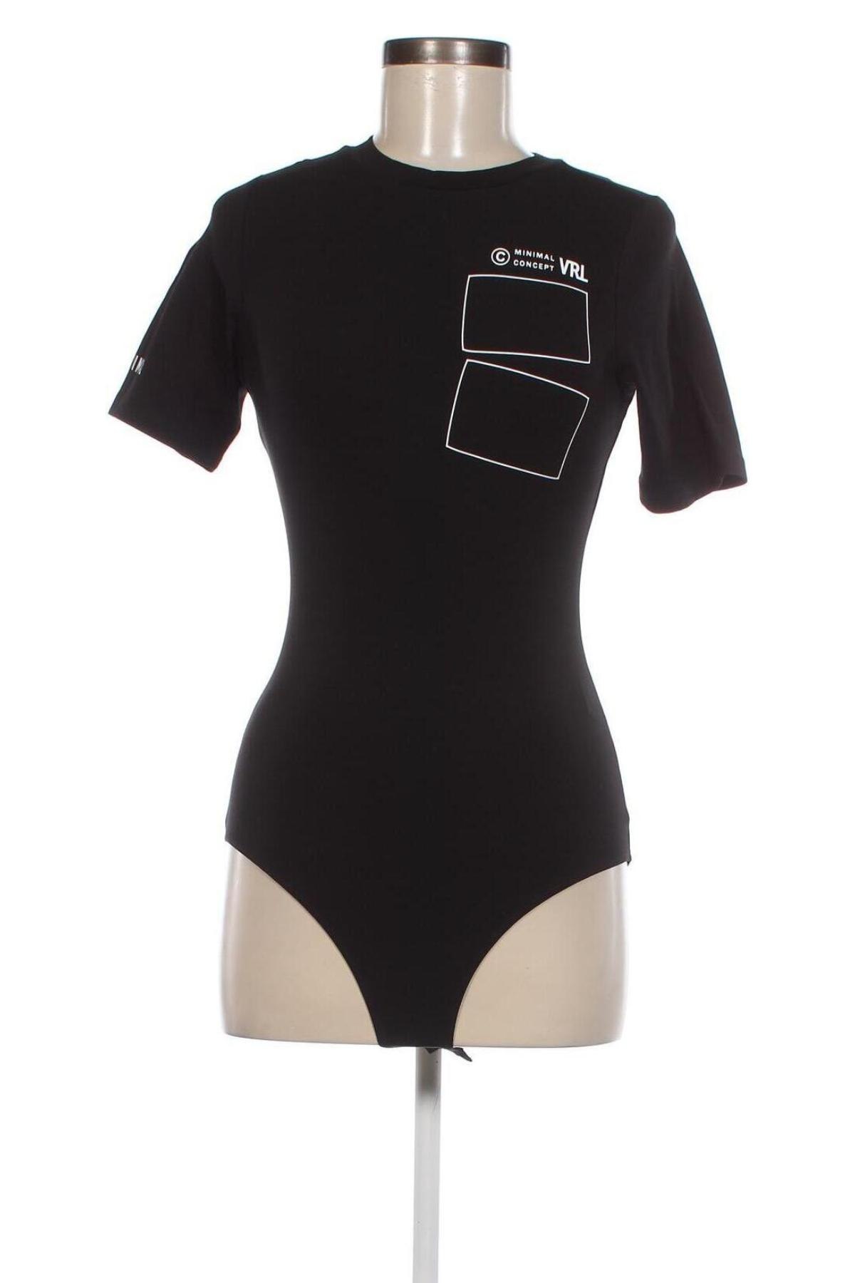 Γυναικεία μπλούζα-Κορμάκι Viral Vibes, Μέγεθος M, Χρώμα Μαύρο, Τιμή 14,84 €