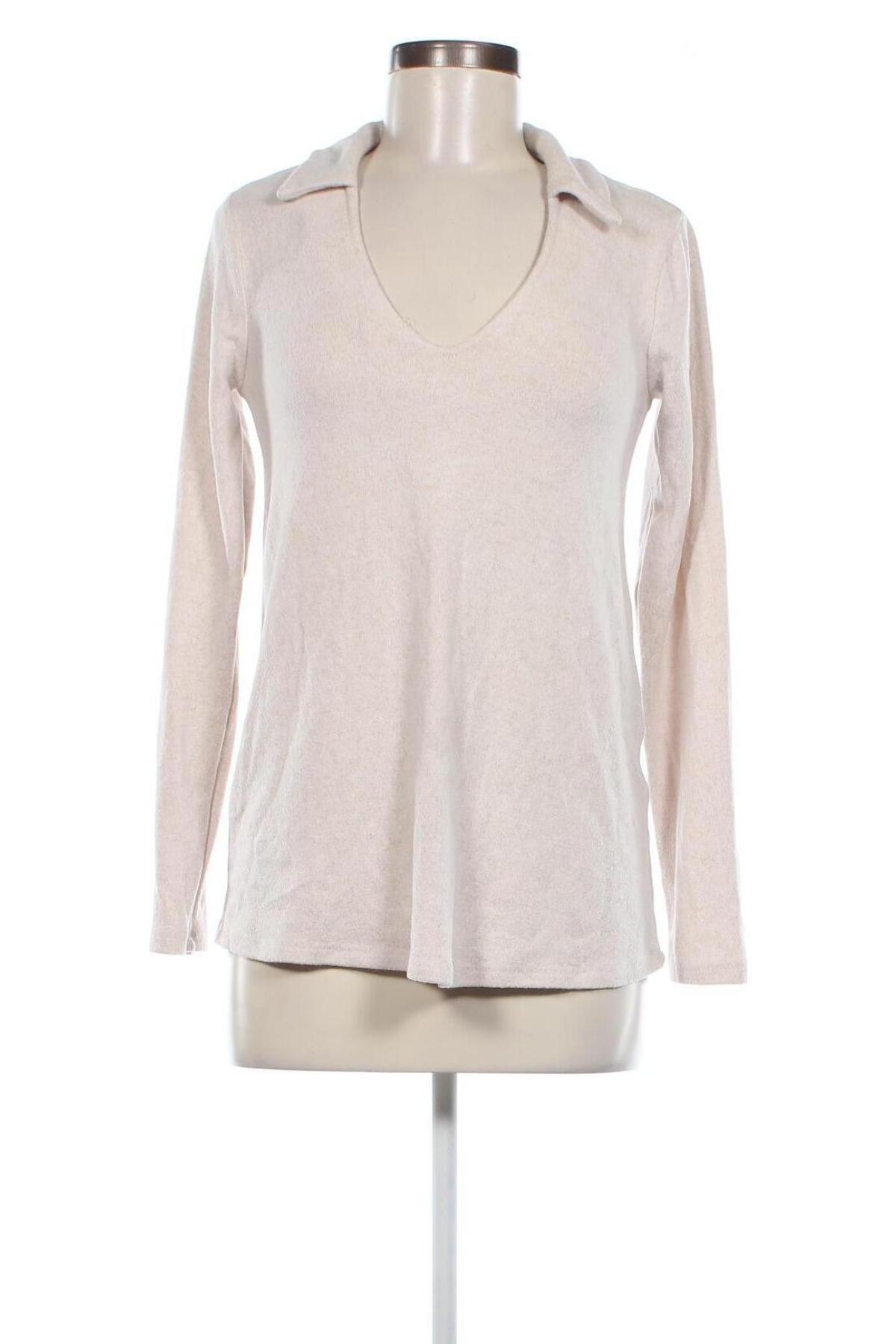 Γυναικεία μπλούζα Amisu, Μέγεθος S, Χρώμα Εκρού, Τιμή 2,94 €