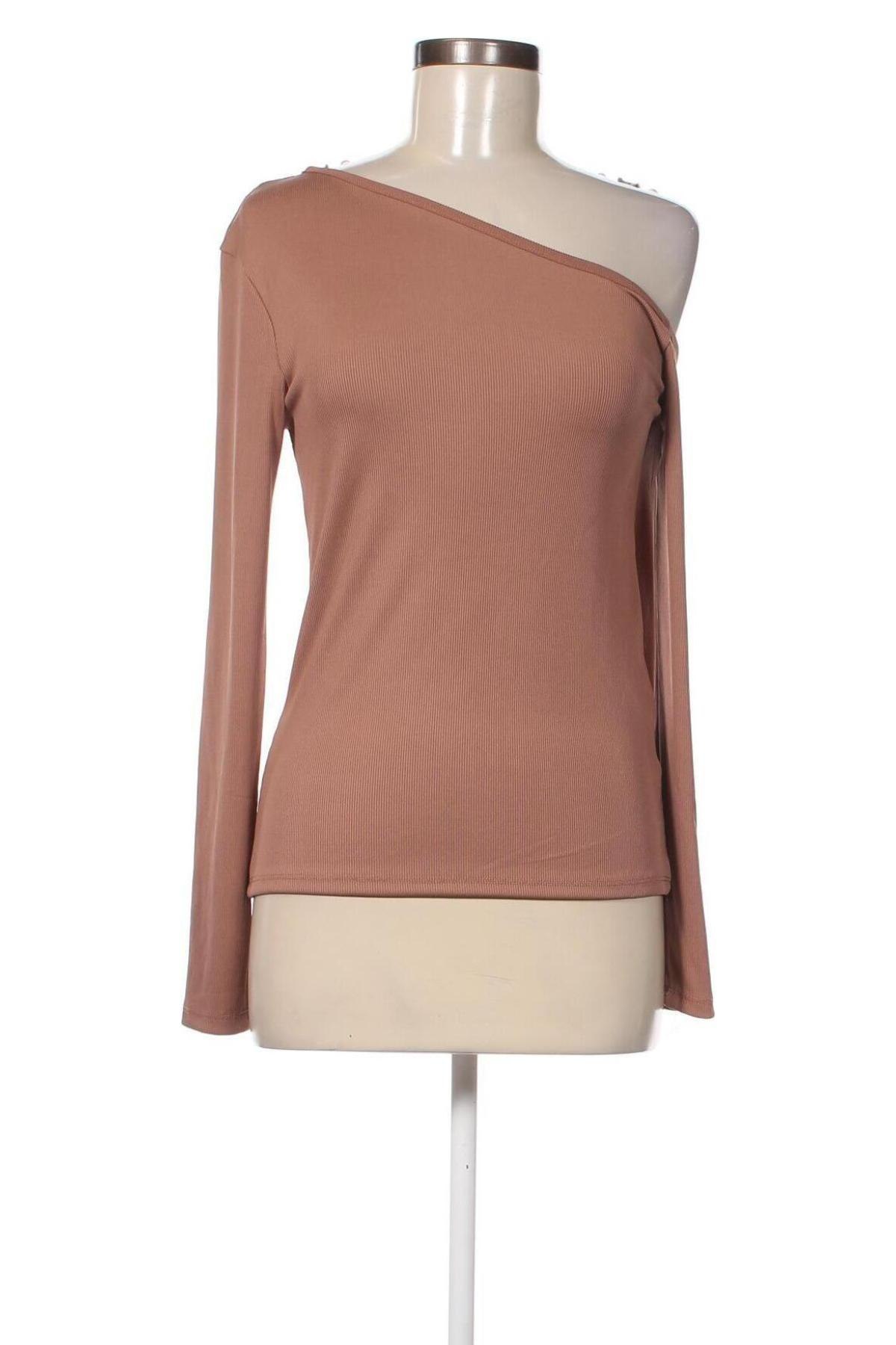 Γυναικεία μπλούζα Amisu, Μέγεθος XL, Χρώμα  Μπέζ, Τιμή 2,12 €