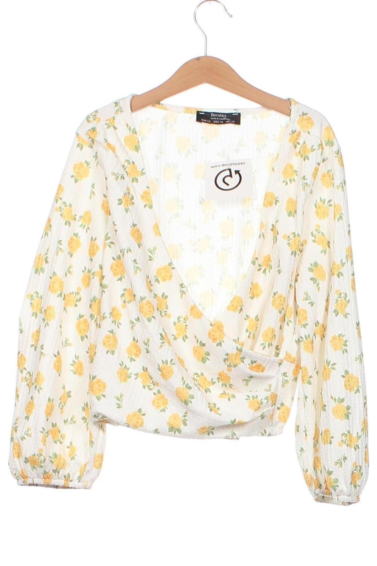 Дамска блуза Bershka, Размер XS, Цвят Многоцветен, Цена 5,65 лв.