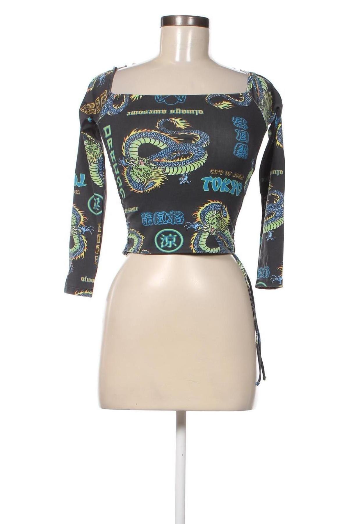 Γυναικεία μπλούζα Bershka, Μέγεθος S, Χρώμα Πολύχρωμο, Τιμή 1,76 €