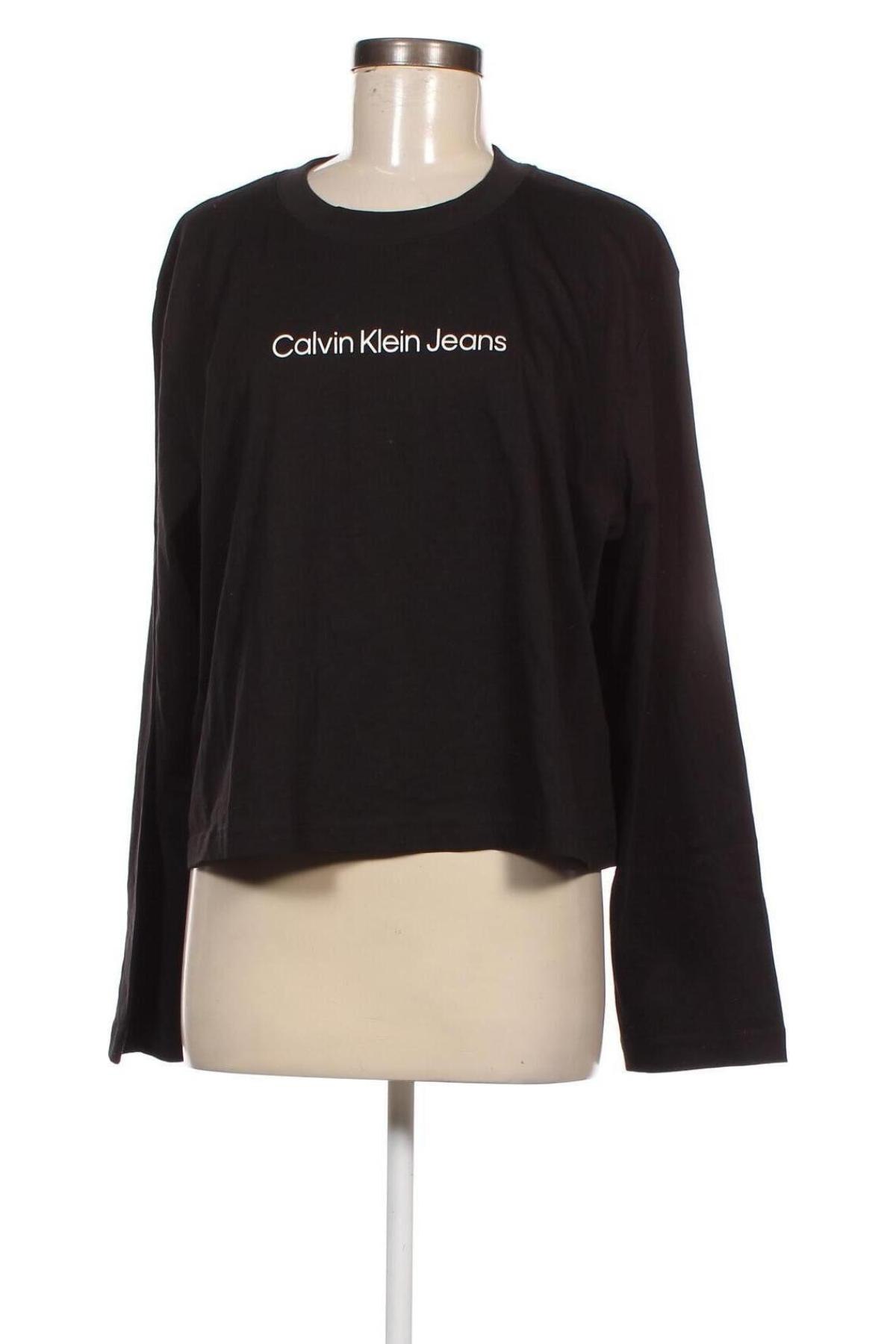 Bluzka damska Calvin Klein Jeans, Rozmiar 5XL, Kolor Czarny, Cena 259,00 zł