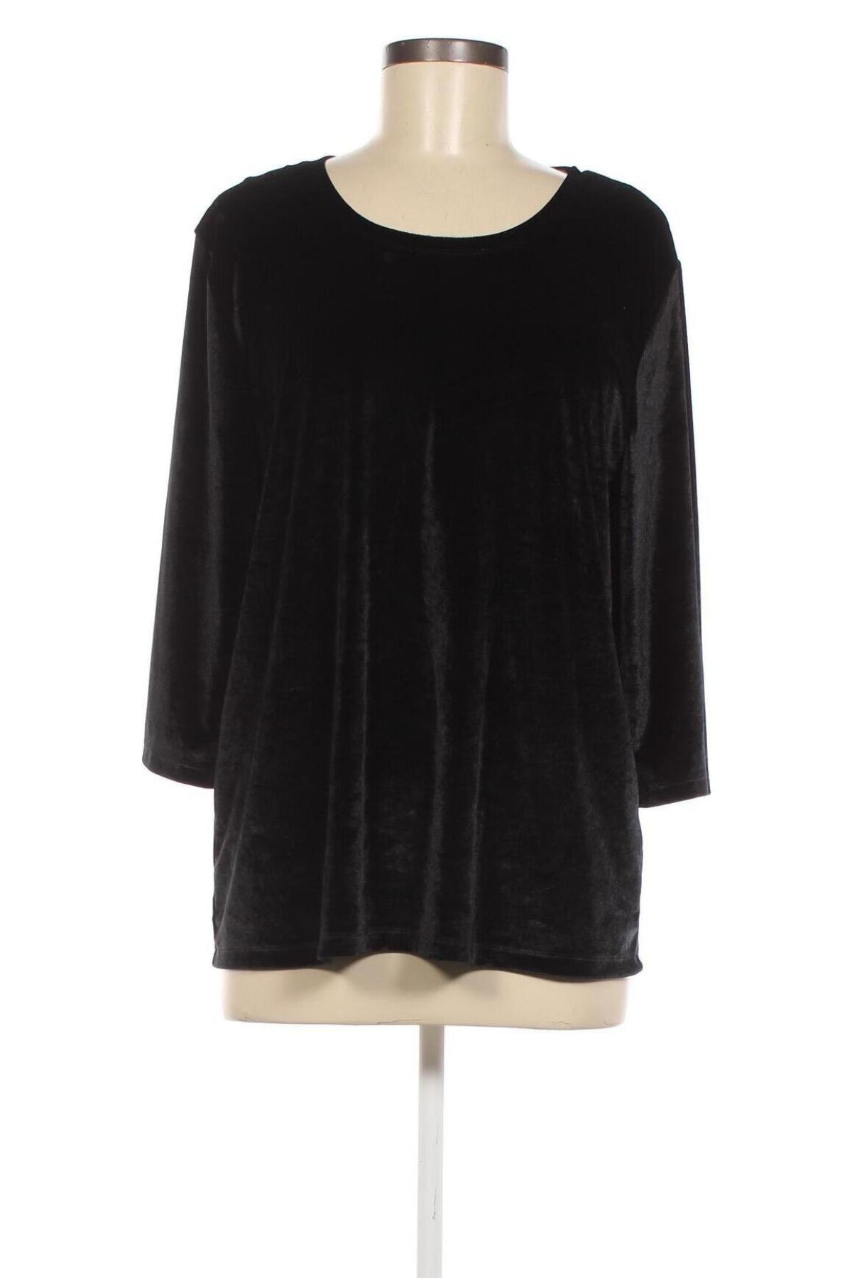 Γυναικεία μπλούζα Fashion Highlights, Μέγεθος XL, Χρώμα Μαύρο, Τιμή 1,88 €