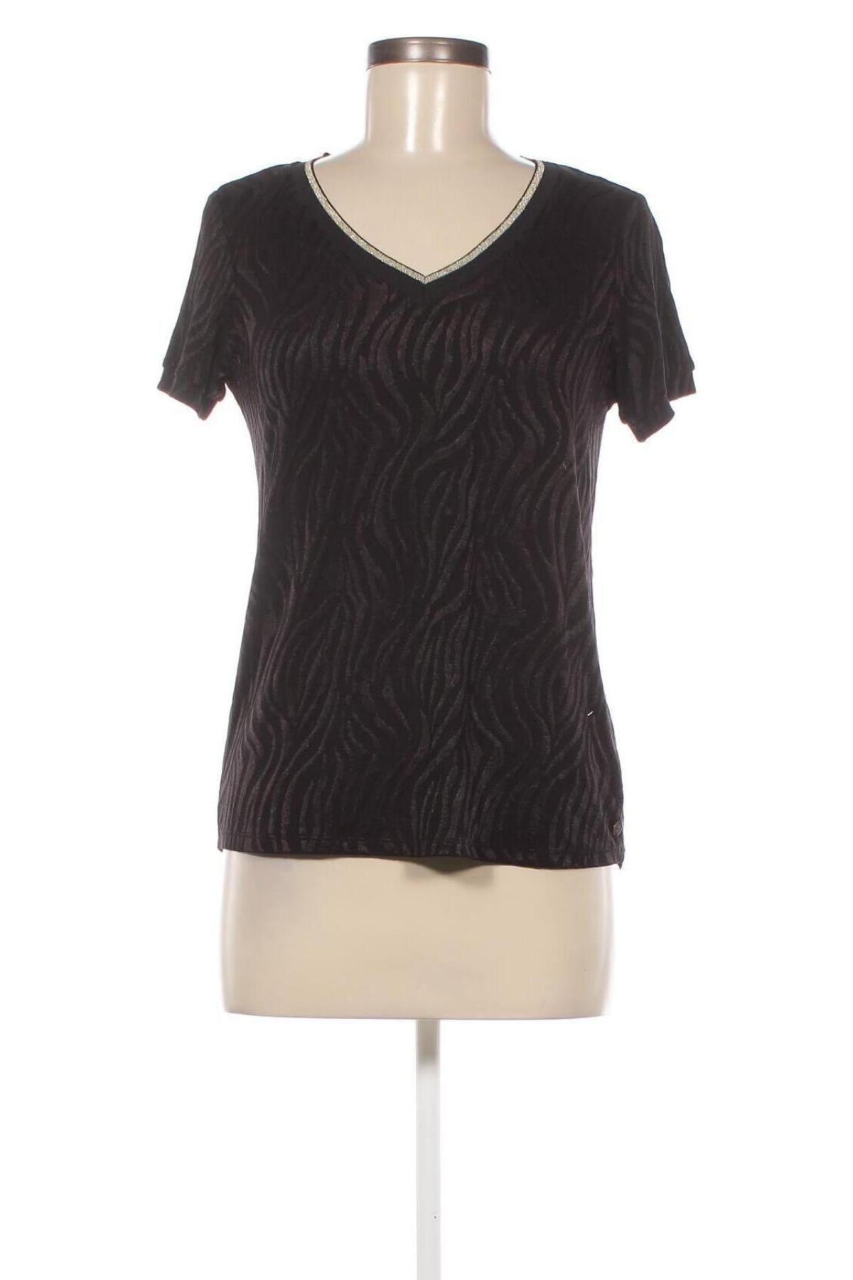 Damen Shirt Garcia, Größe M, Farbe Schwarz, Preis 16,70 €