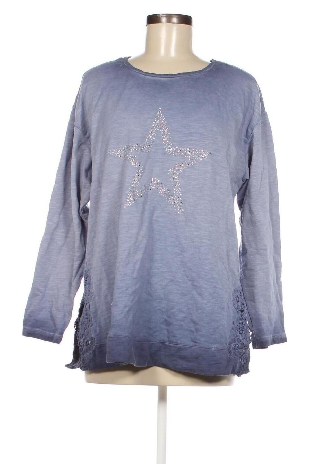 Γυναικεία μπλούζα Gina Laura, Μέγεθος L, Χρώμα Μπλέ, Τιμή 4,01 €