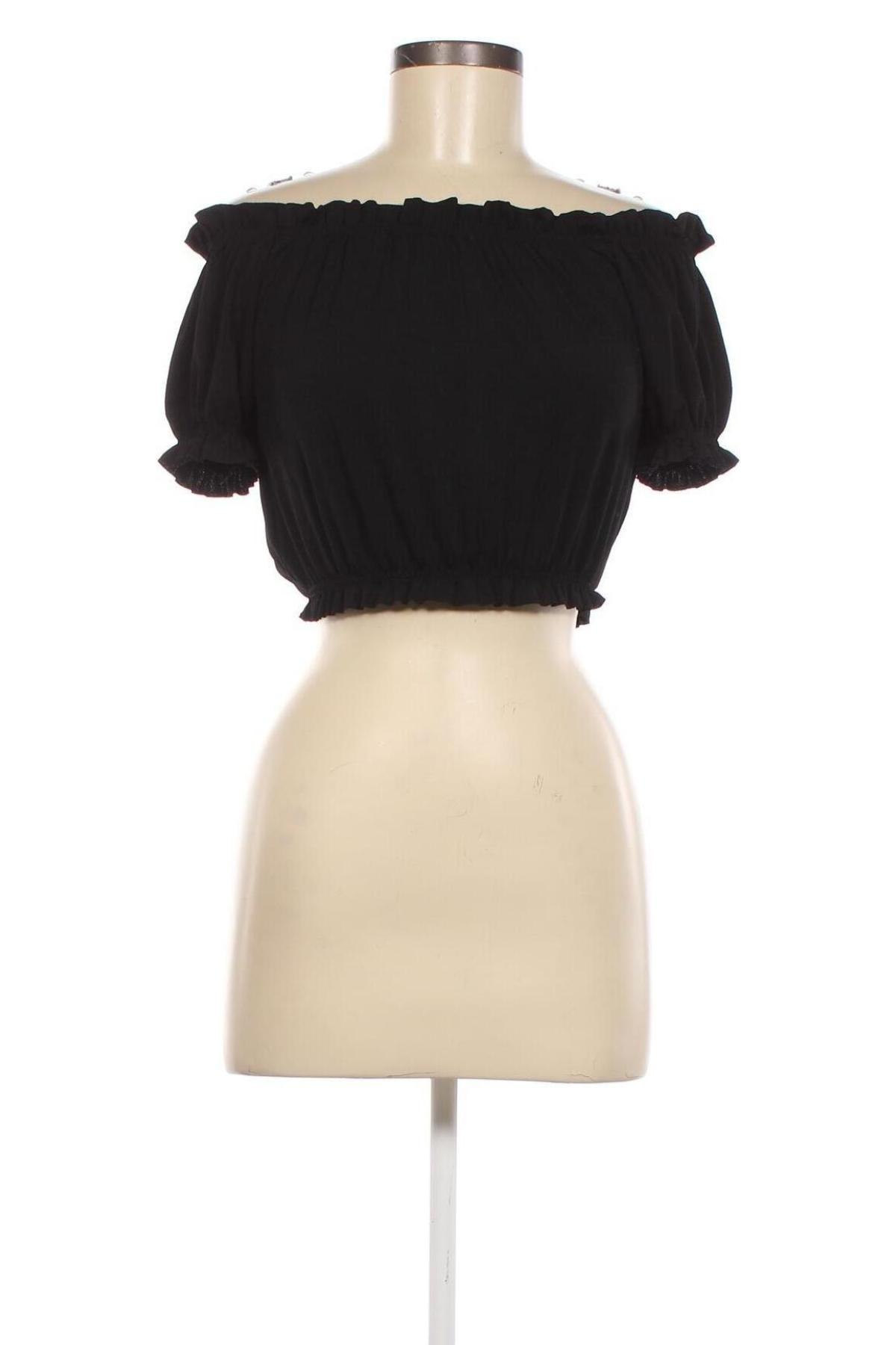 Дамска блуза Gina Tricot, Размер M, Цвят Черен, Цена 40,00 лв.