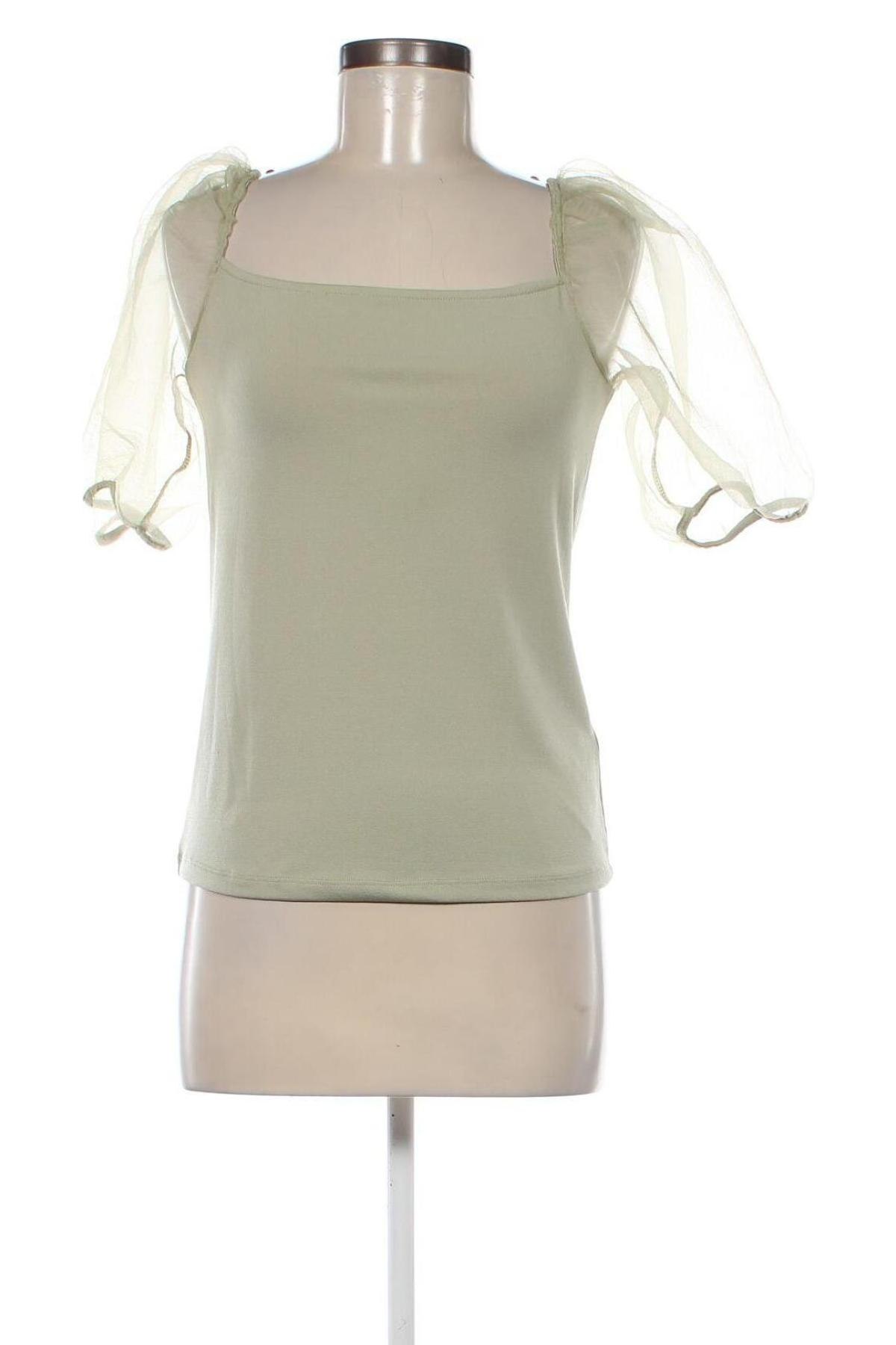 Γυναικεία μπλούζα Gina Tricot, Μέγεθος L, Χρώμα Πράσινο, Τιμή 15,43 €