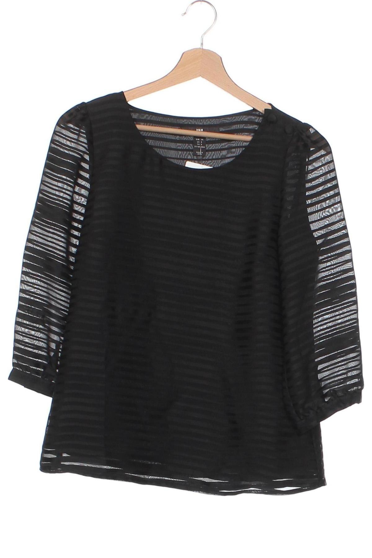 Bluză de femei H&M, Mărime XS, Culoare Negru, Preț 9,38 Lei