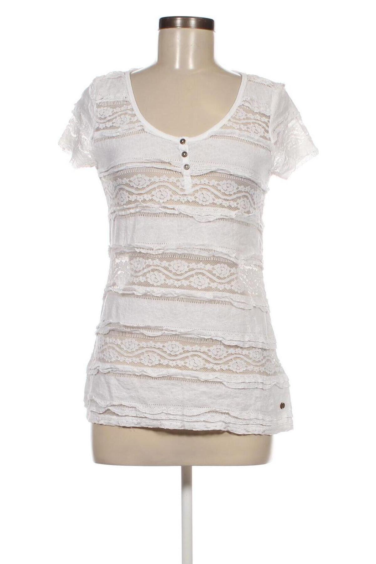 Damen Shirt H&M L.O.G.G., Größe S, Farbe Weiß, Preis 2,78 €