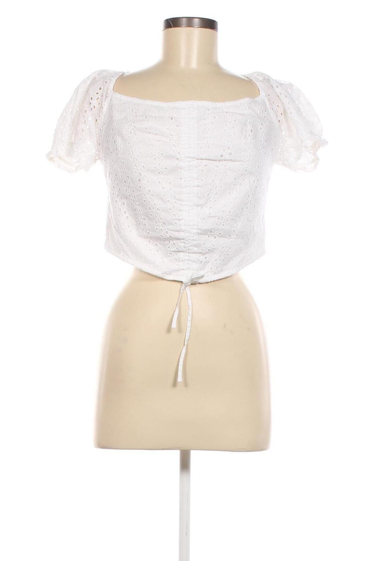 Damen Shirt Hollister, Größe L, Farbe Weiß, Preis € 5,20