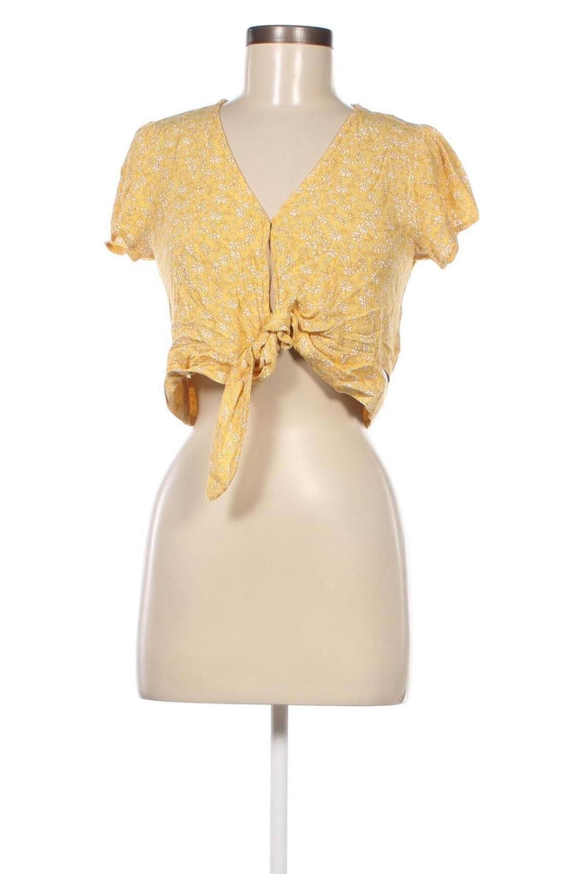 Дамска блуза Hollister, Размер S, Цвят Жълт, Цена 8,64 лв.