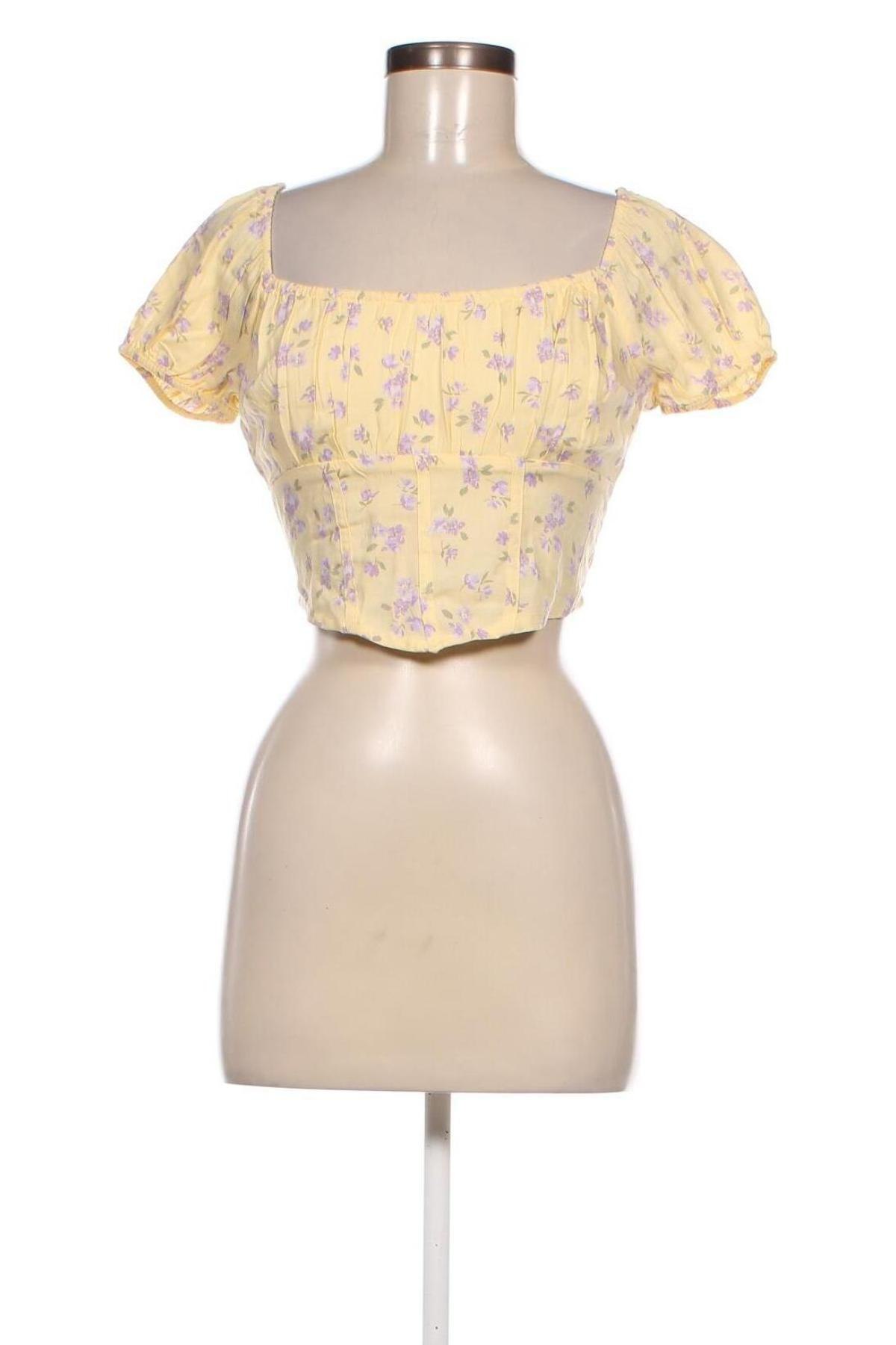 Γυναικεία μπλούζα Hollister, Μέγεθος XS, Χρώμα Κίτρινο, Τιμή 5,57 €