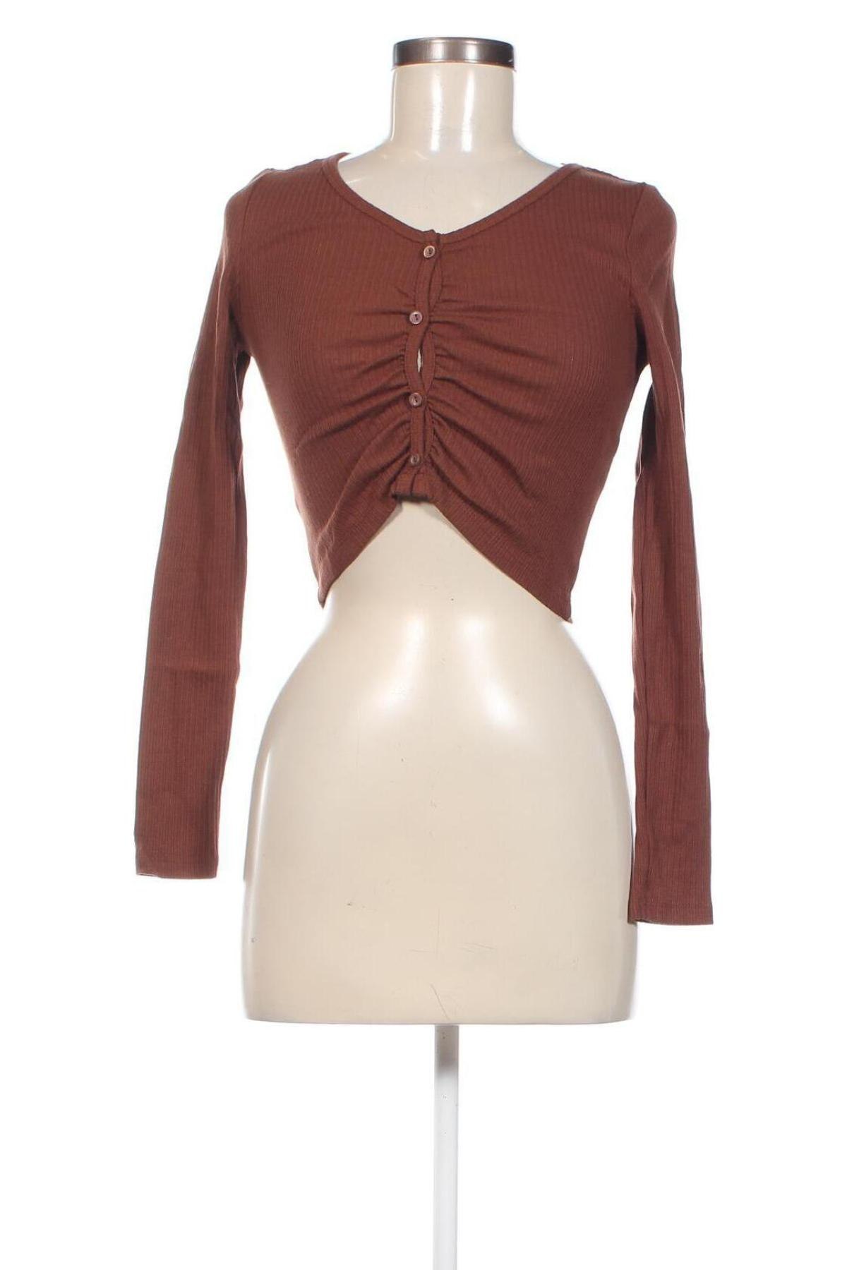 Дамска блуза Jennyfer, Размер M, Цвят Кафяв, Цена 9,92 лв.
