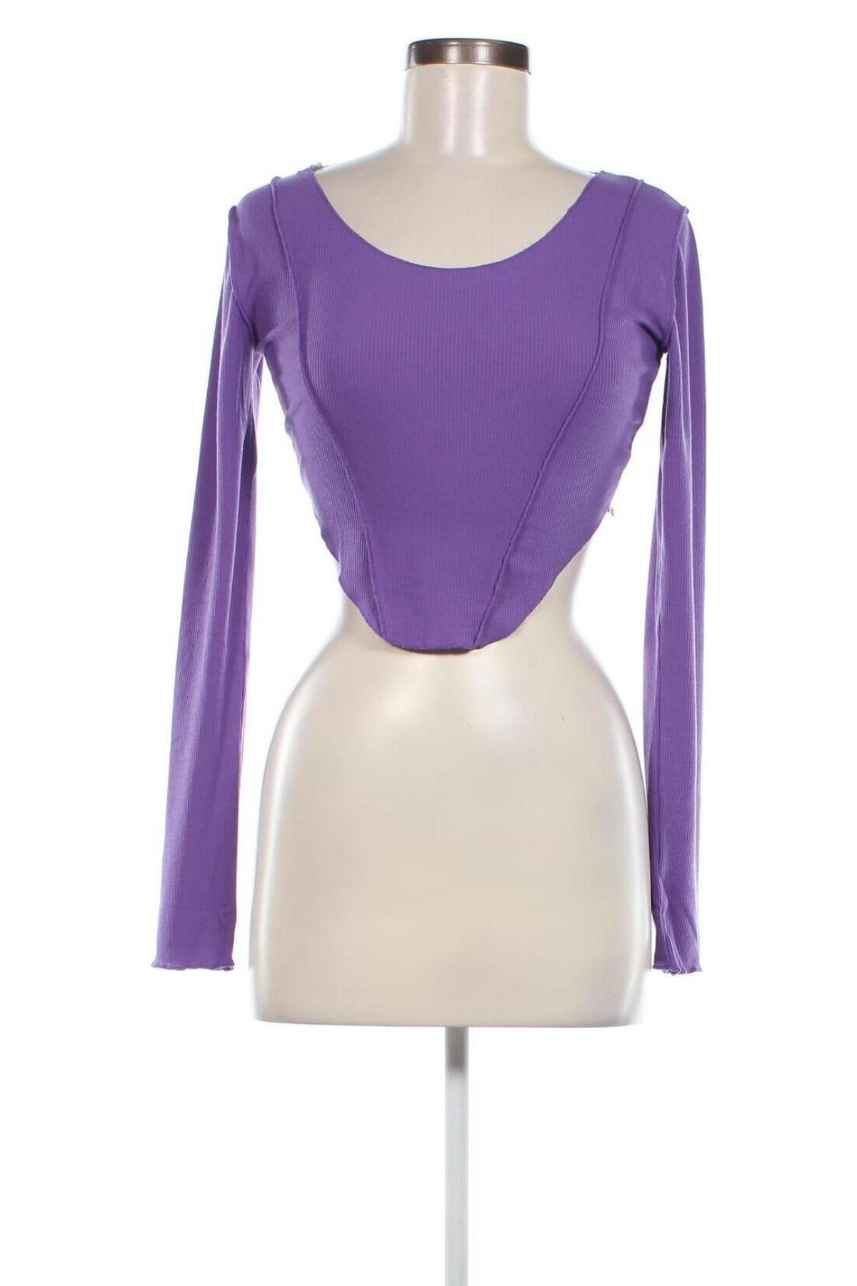 Γυναικεία μπλούζα Jennyfer, Μέγεθος S, Χρώμα Βιολετί, Τιμή 4,31 €