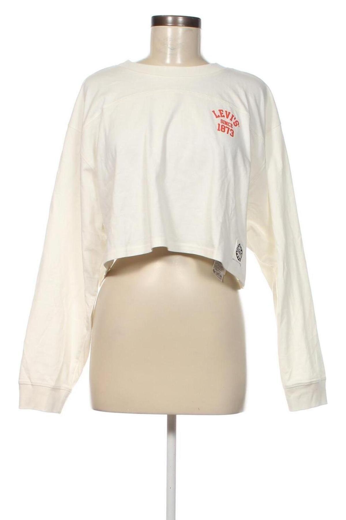 Γυναικεία μπλούζα Levi's, Μέγεθος L, Χρώμα Εκρού, Τιμή 23,66 €