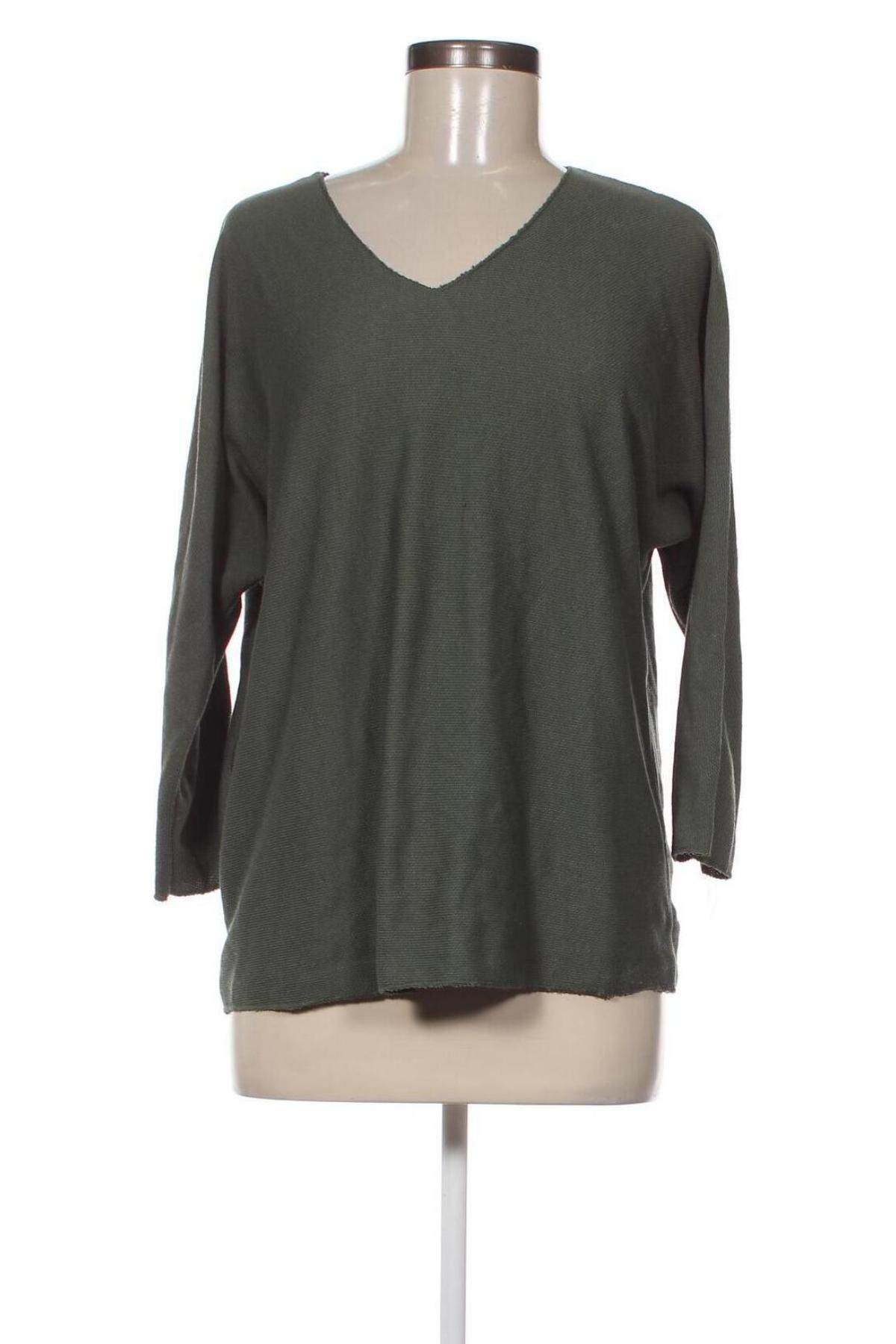 Дамска блуза Made In Italy, Размер M, Цвят Зелен, Цена 5,32 лв.