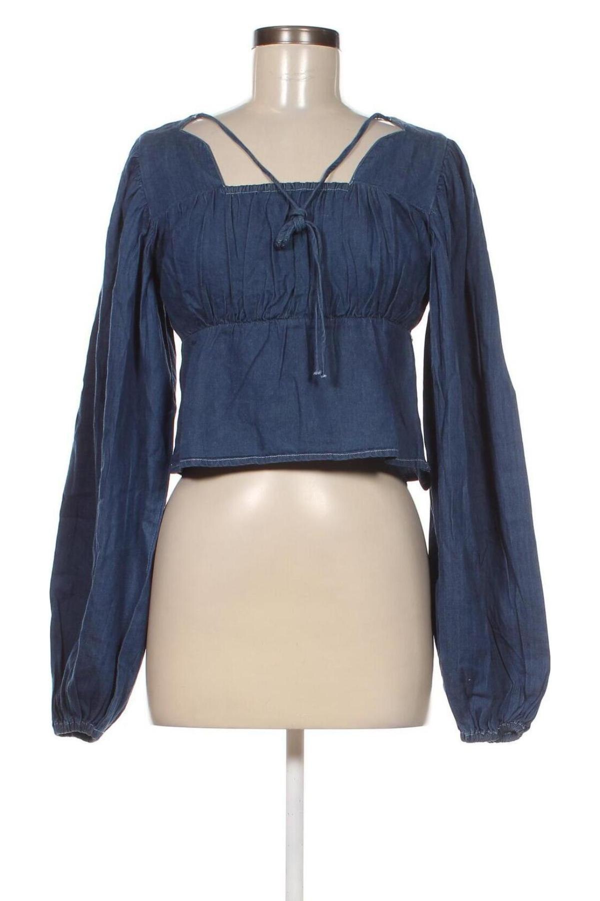 Дамска блуза Missguided, Размер XS, Цвят Син, Цена 8,99 лв.