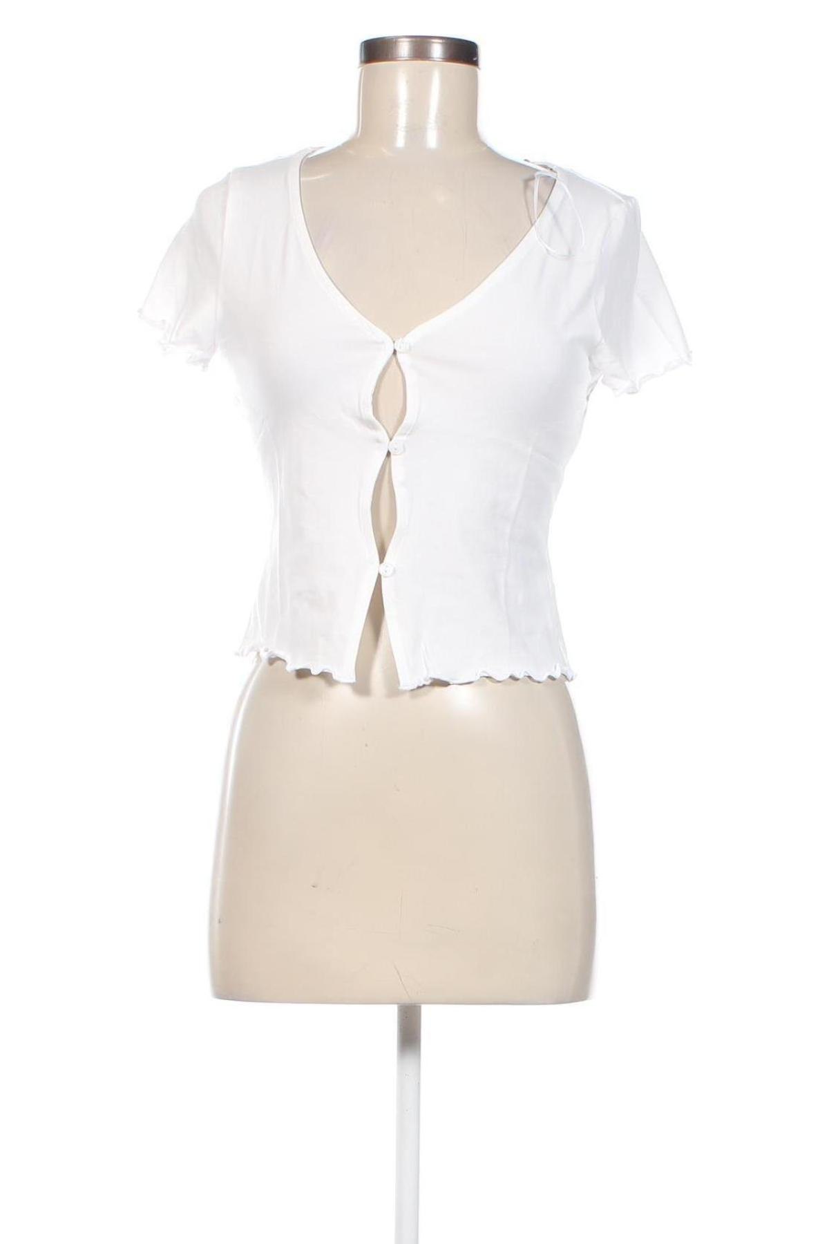Damen Shirt Monki, Größe M, Farbe Weiß, Preis 5,95 €