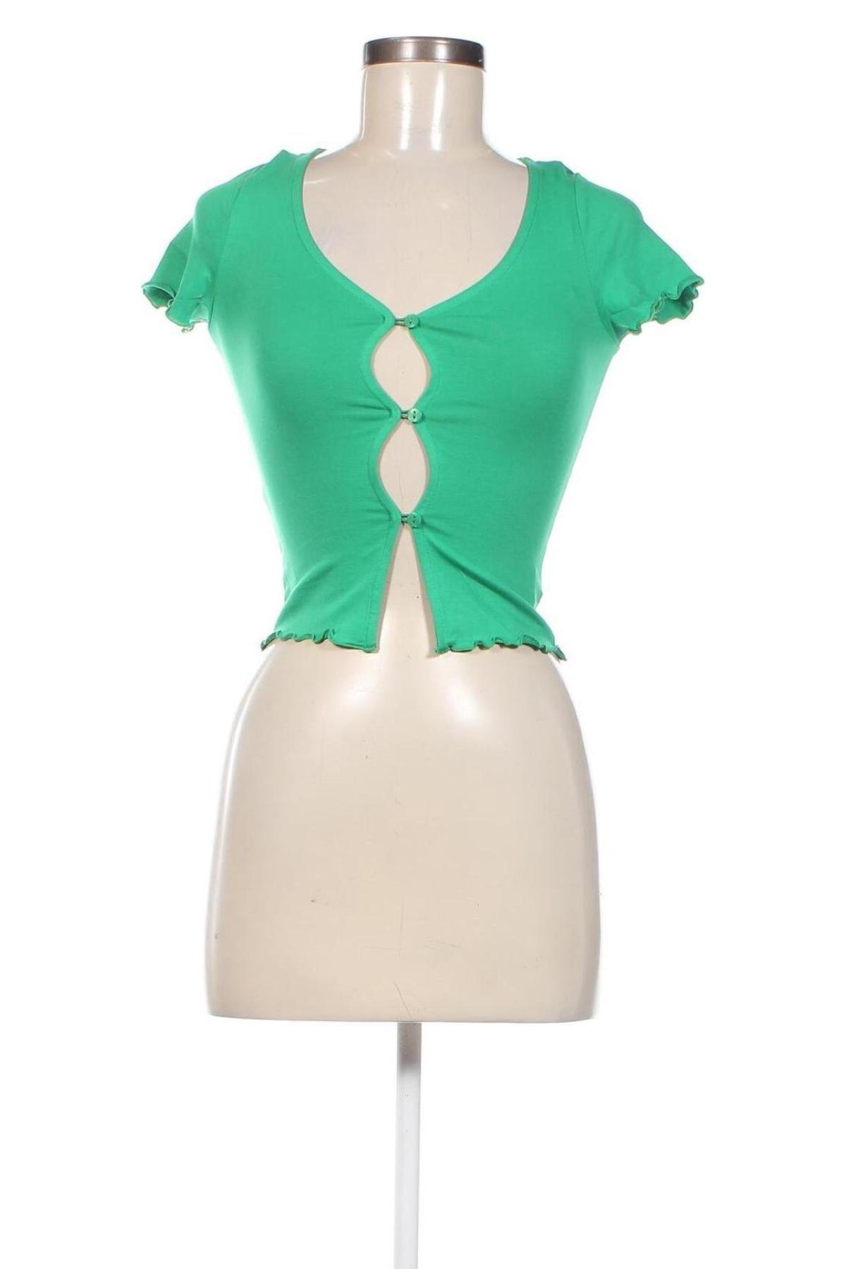 Damen Shirt Monki, Größe XXS, Farbe Grün, Preis 4,87 €