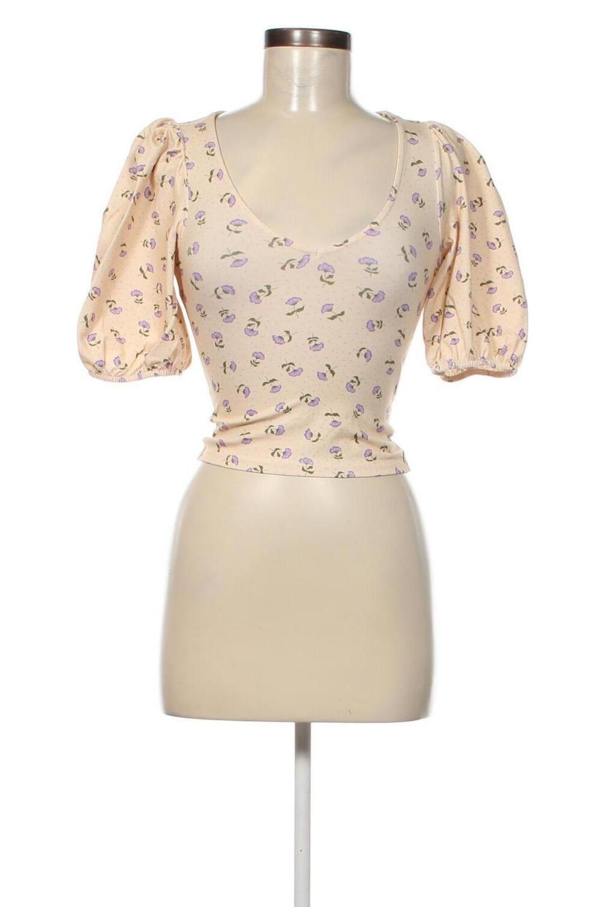 Γυναικεία μπλούζα Monki, Μέγεθος XXS, Χρώμα Εκρού, Τιμή 10,82 €