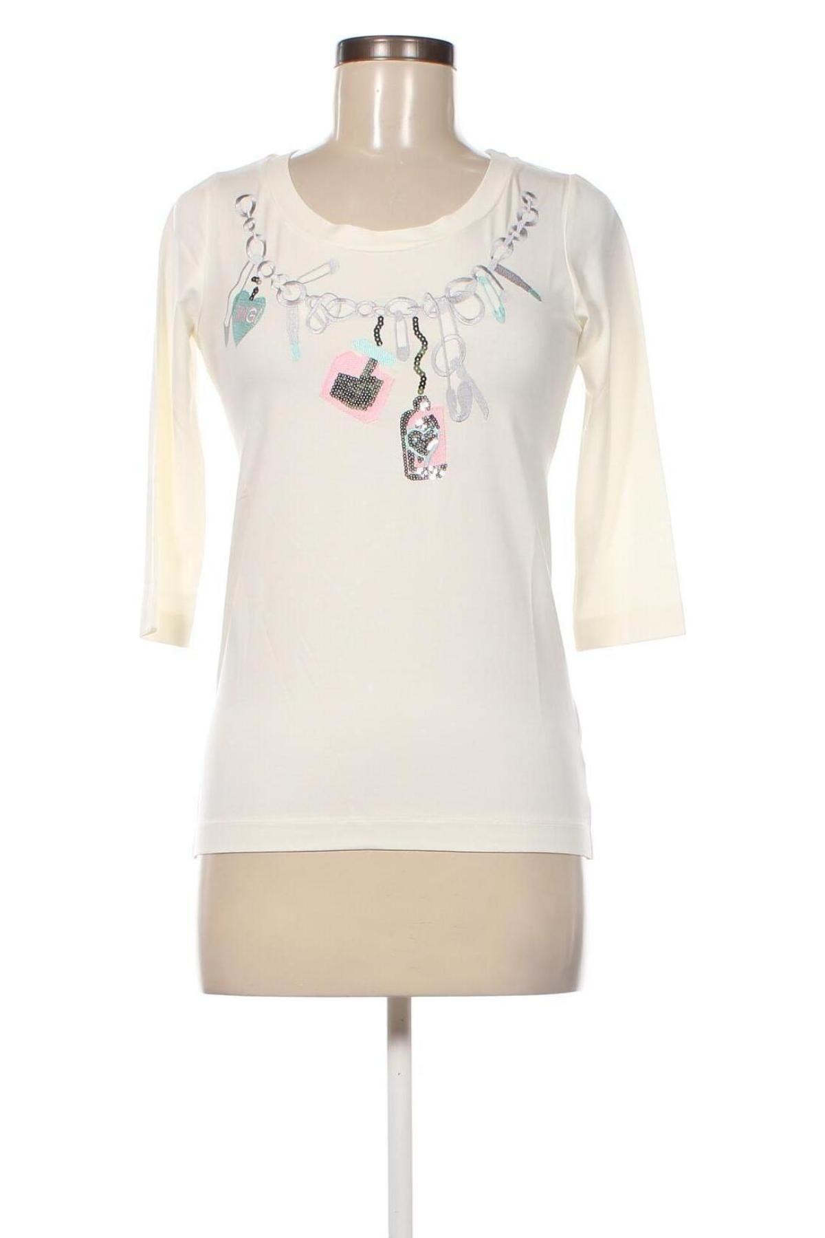 Γυναικεία μπλούζα Mucho Gusto, Μέγεθος XS, Χρώμα Εκρού, Τιμή 108,76 €
