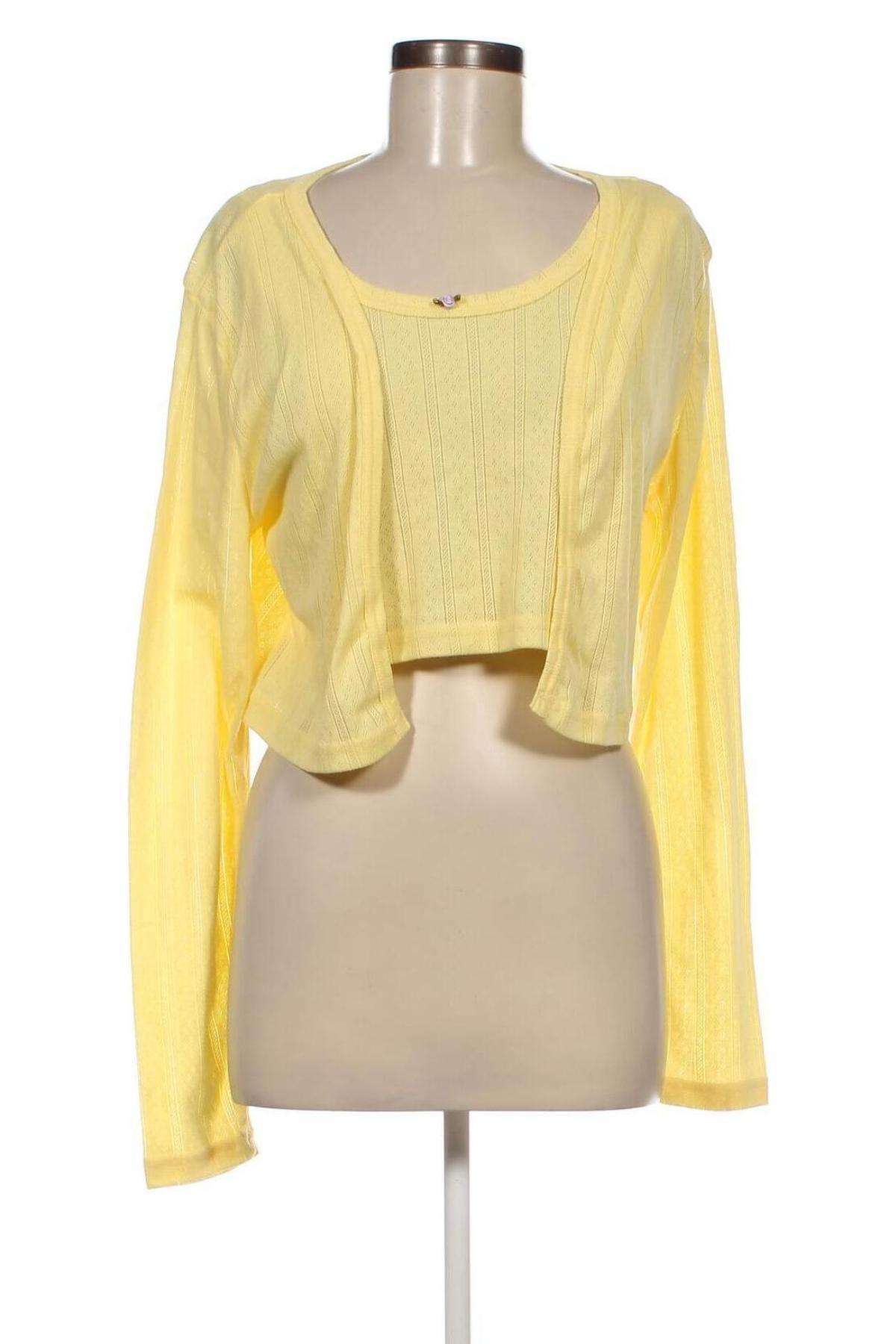Γυναικεία μπλούζα ONLY, Μέγεθος XXL, Χρώμα Κίτρινο, Τιμή 5,16 €
