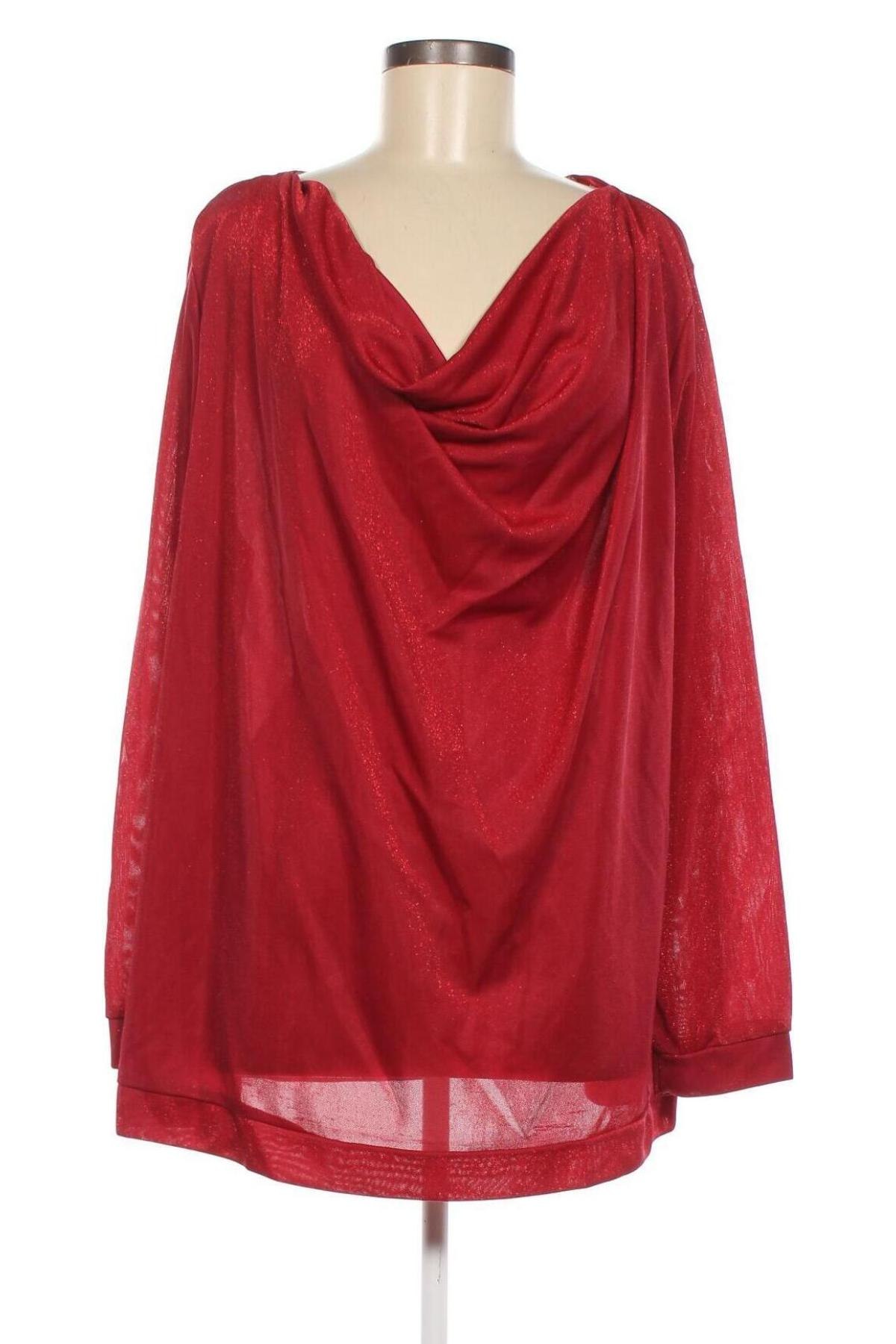 Дамска блуза Oviesse, Размер 4XL, Цвят Червен, Цена 12,40 лв.