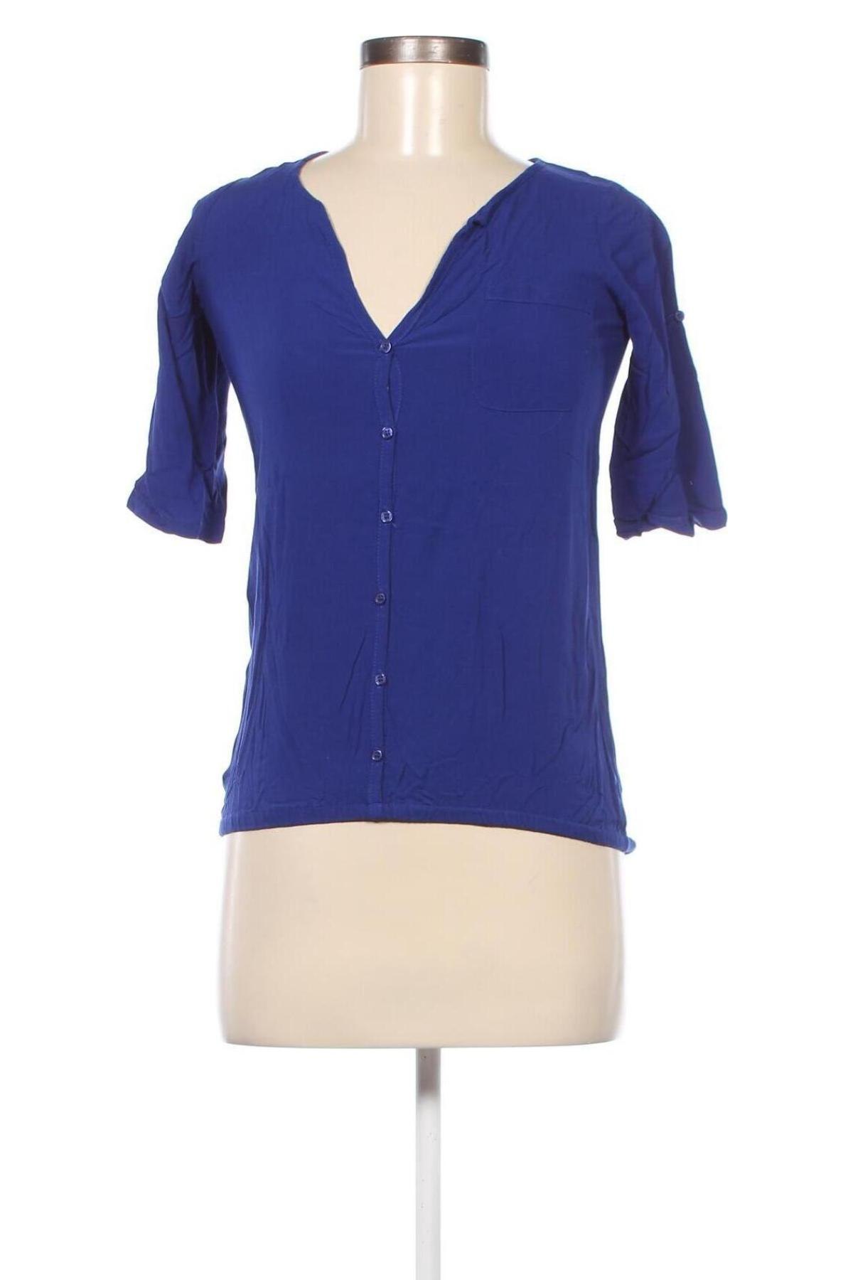 Damen Shirt Pull&Bear, Größe XS, Farbe Blau, Preis 13,22 €