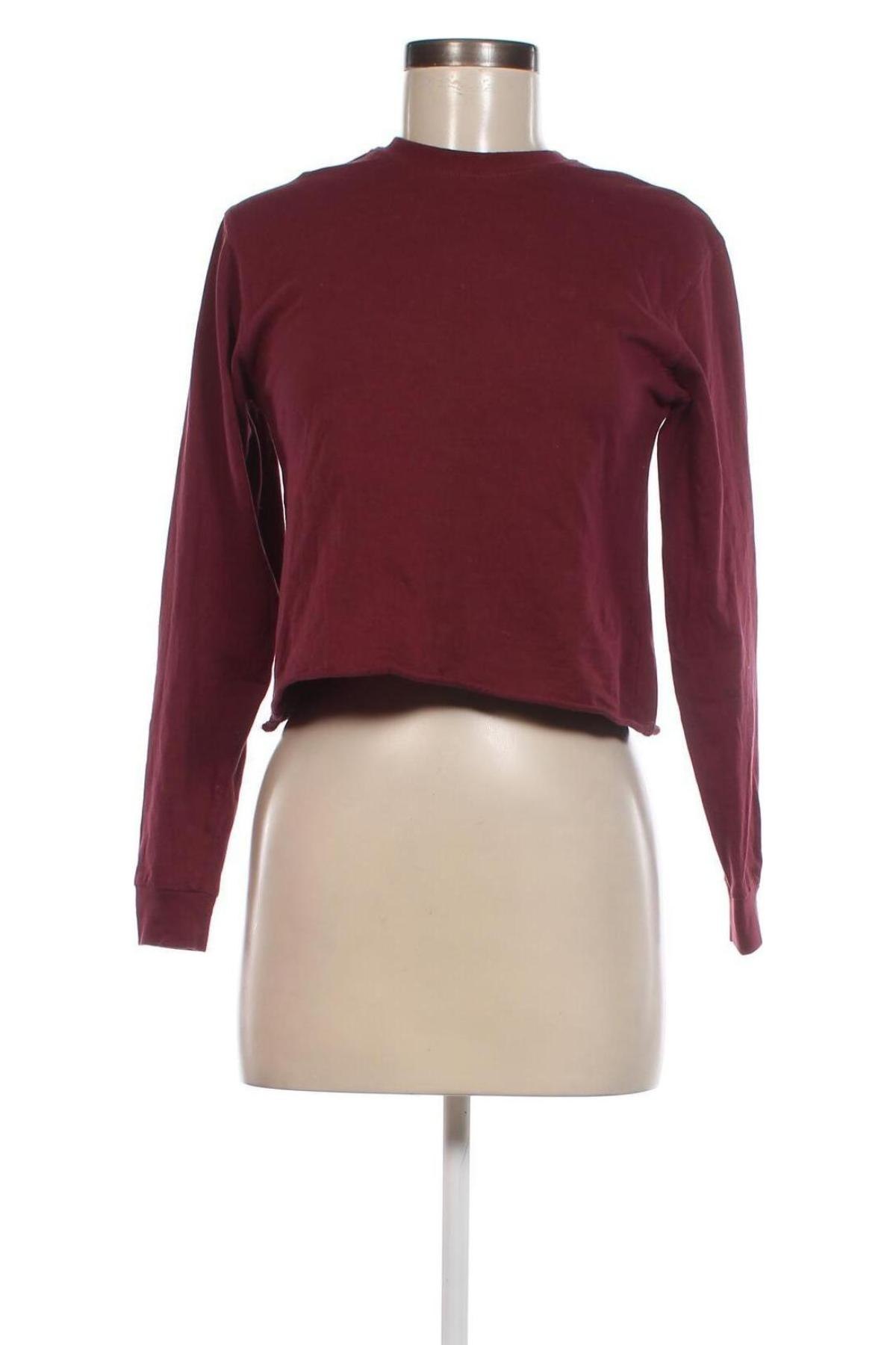 Γυναικεία μπλούζα Pull&Bear, Μέγεθος XS, Χρώμα Κόκκινο, Τιμή 1,76 €