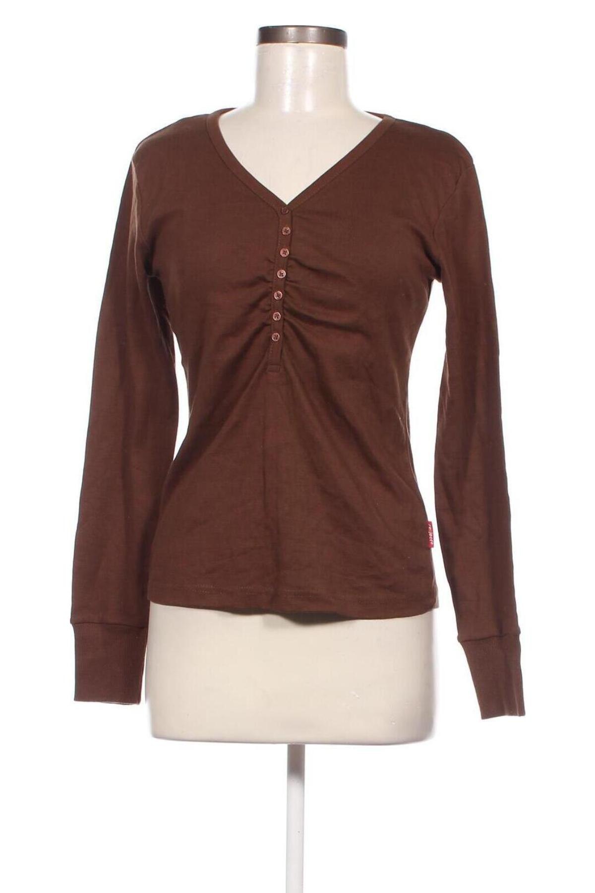 Дамска блуза Reject, Размер L, Цвят Кафяв, Цена 5,20 лв.