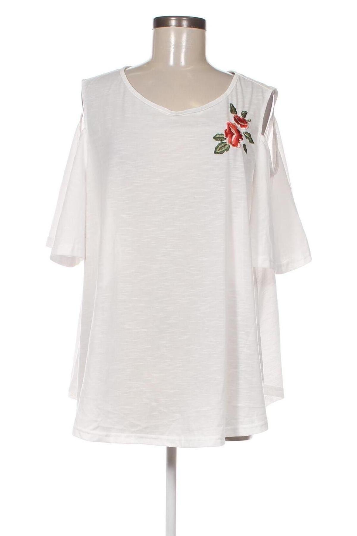 Дамска блуза SHEIN, Размер 3XL, Цвят Бял, Цена 19,00 лв.