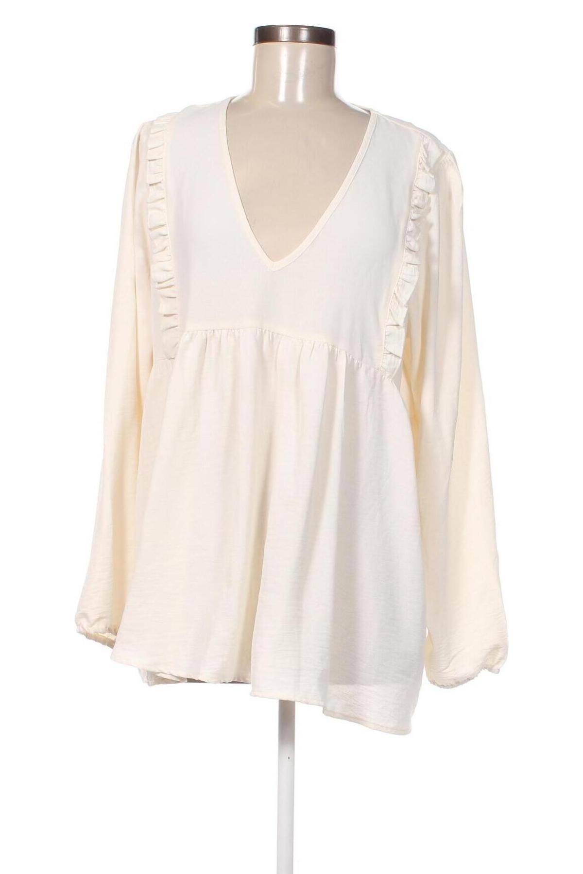 Γυναικεία μπλούζα Sinsay, Μέγεθος XL, Χρώμα Εκρού, Τιμή 7,67 €