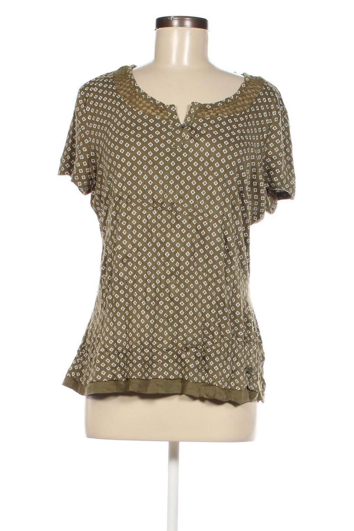 Γυναικεία μπλούζα Tom Tailor, Μέγεθος L, Χρώμα Πράσινο, Τιμή 12,23 €
