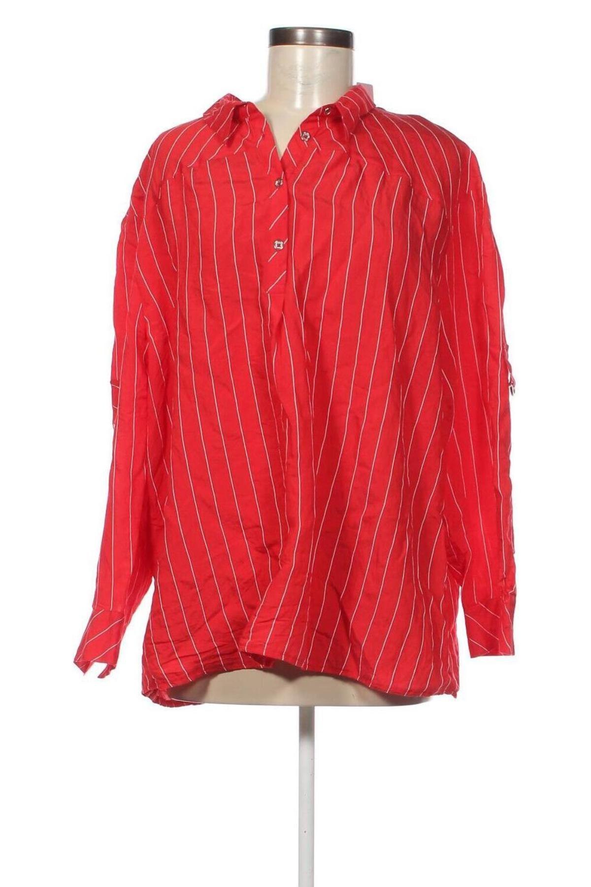Γυναικεία μπλούζα Ulla Popken, Μέγεθος XXL, Χρώμα Κόκκινο, Τιμή 14,85 €