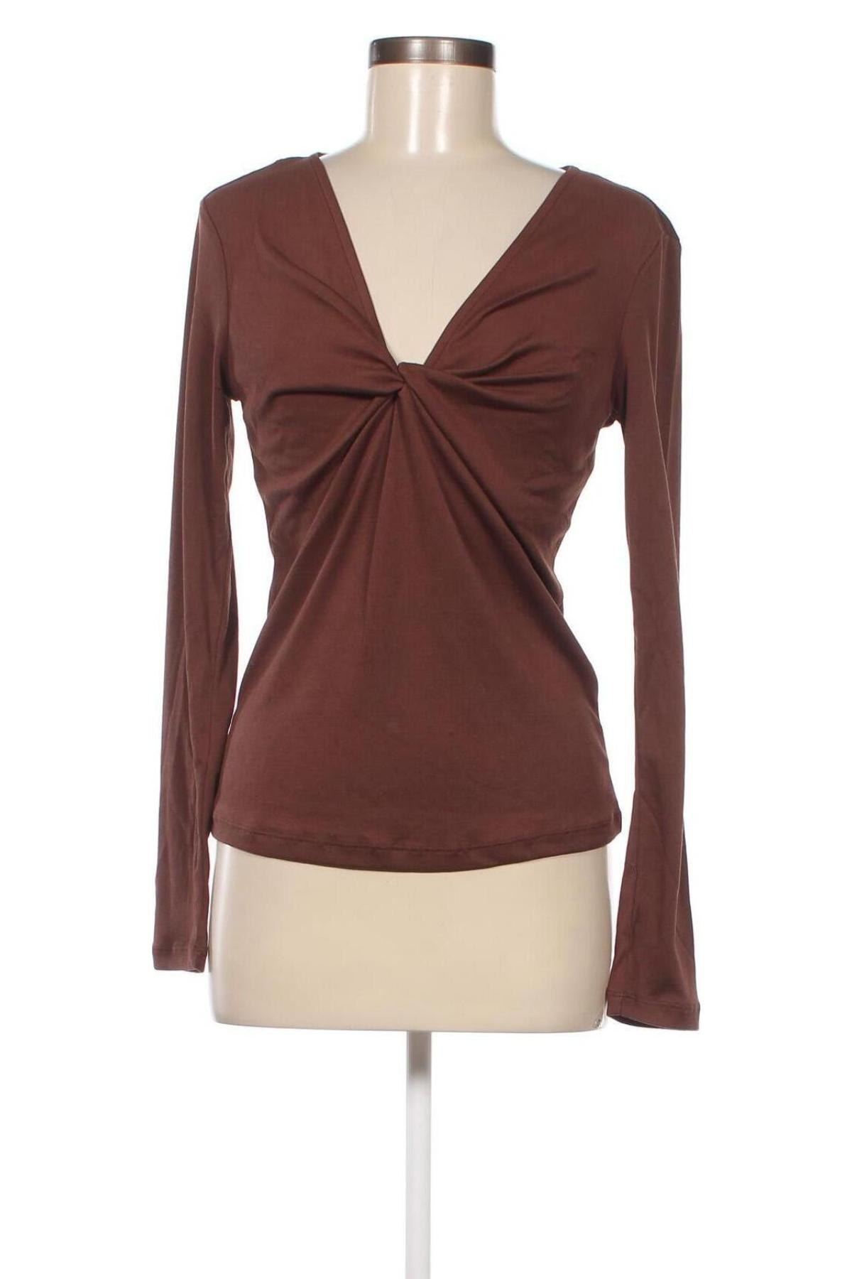 Дамска блуза VILA, Размер M, Цвят Кафяв, Цена 40,00 лв.