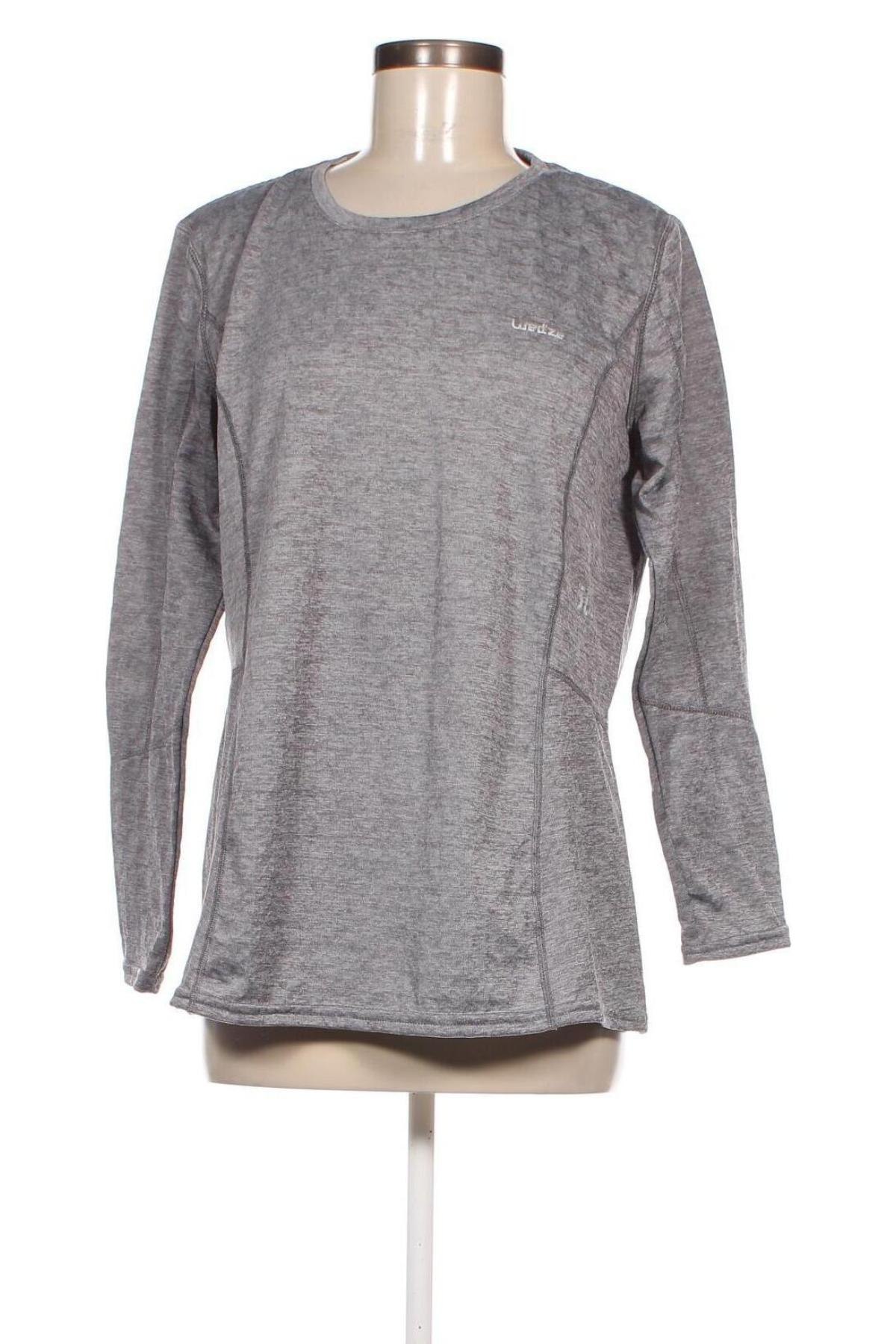 Γυναικεία μπλούζα Wedze, Μέγεθος XL, Χρώμα Γκρί, Τιμή 14,23 €