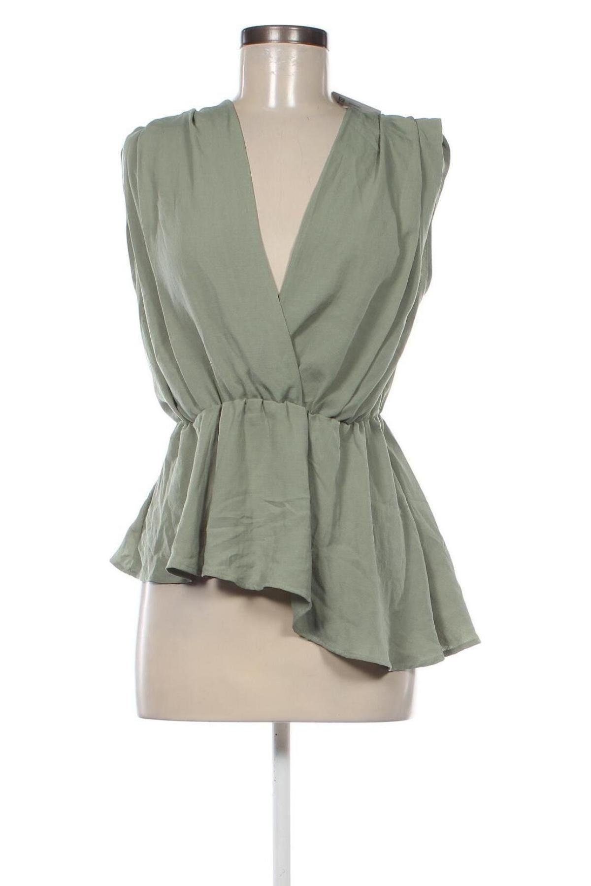 Дамска блуза Zara, Размер M, Цвят Зелен, Цена 8,94 лв.