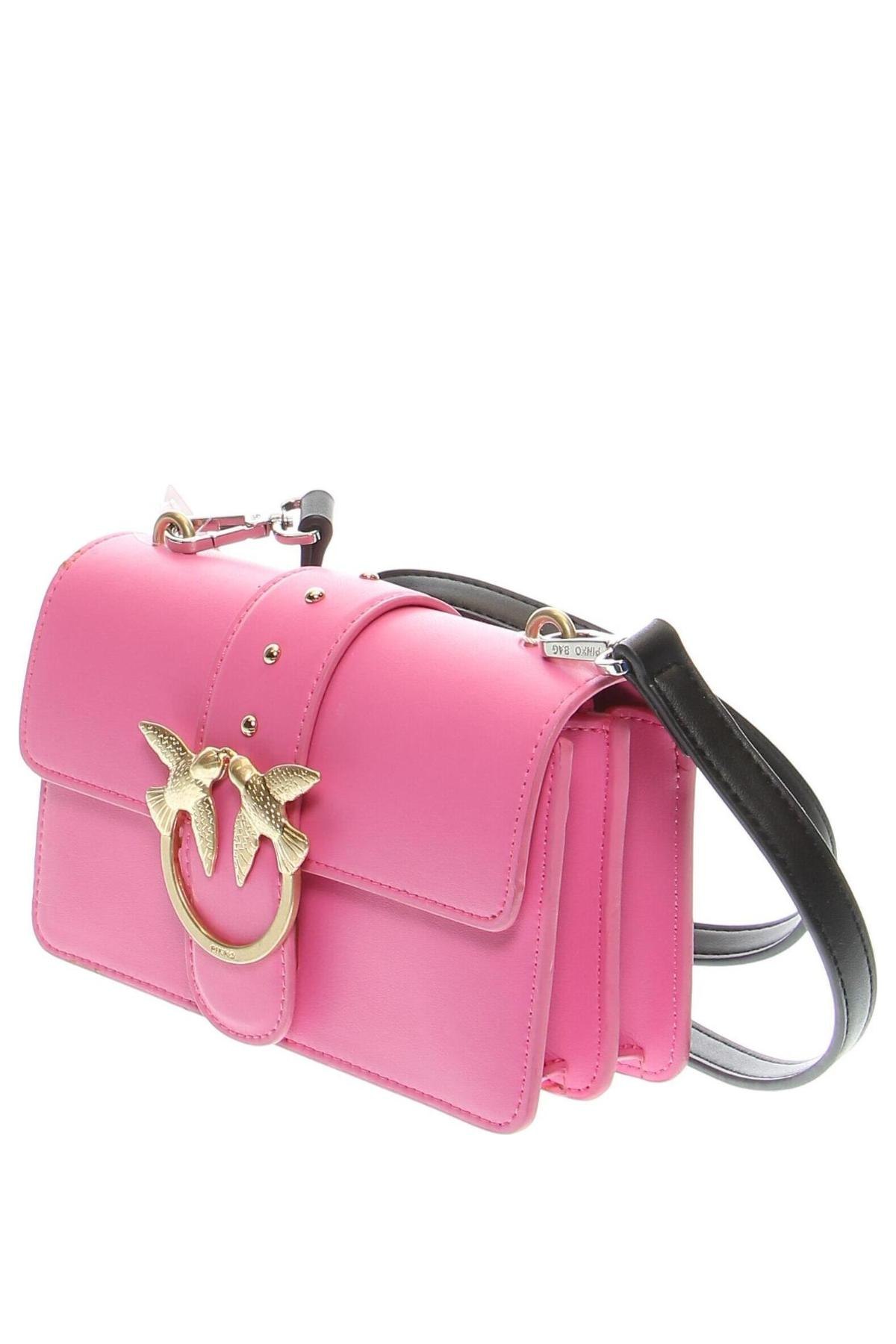 Дамска чанта Pinko, Цвят Розов, Цена 593,10 лв.