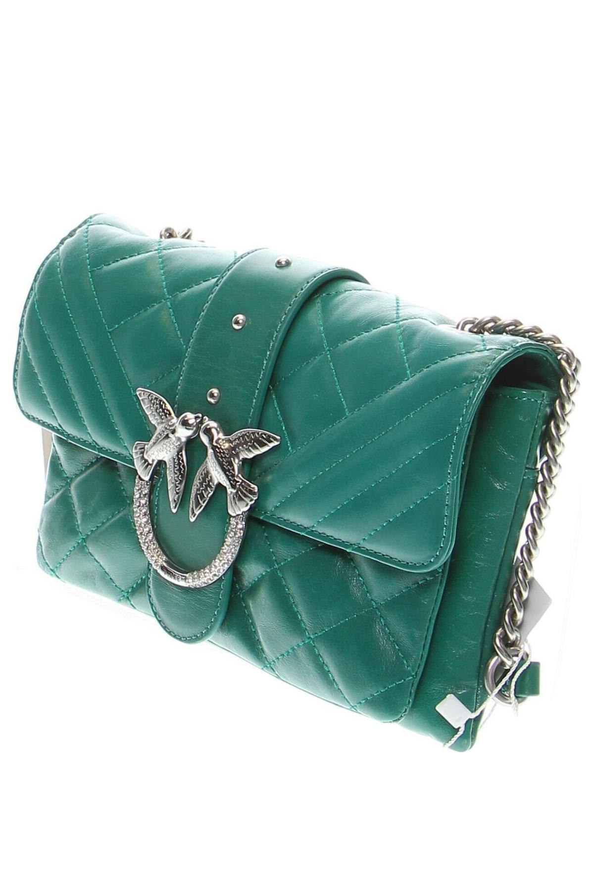 Дамска чанта Pinko, Цвят Зелен, Цена 719,00 лв.