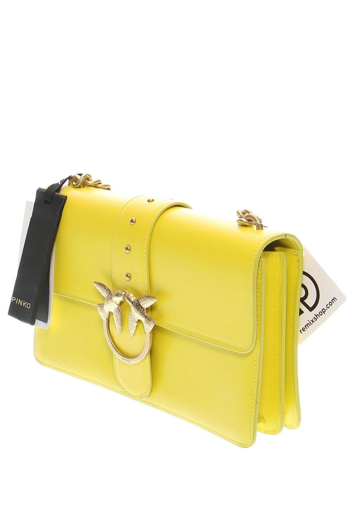 Γυναικεία τσάντα Pinko, Χρώμα Κίτρινο, Τιμή 319,31 €