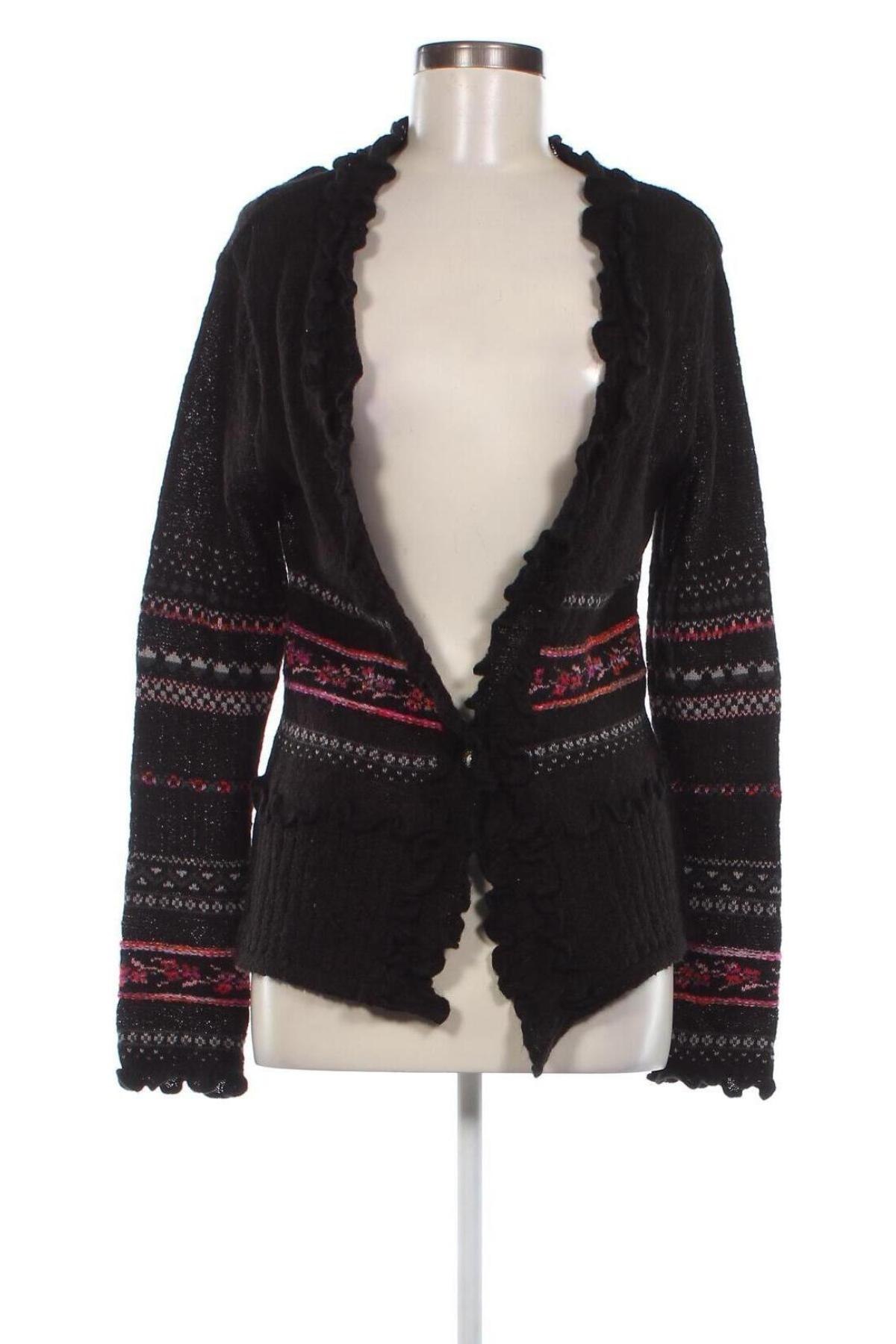 Cardigan de damă Laura Di Sarpi, Mărime L, Culoare Negru, Preț 22,99 Lei