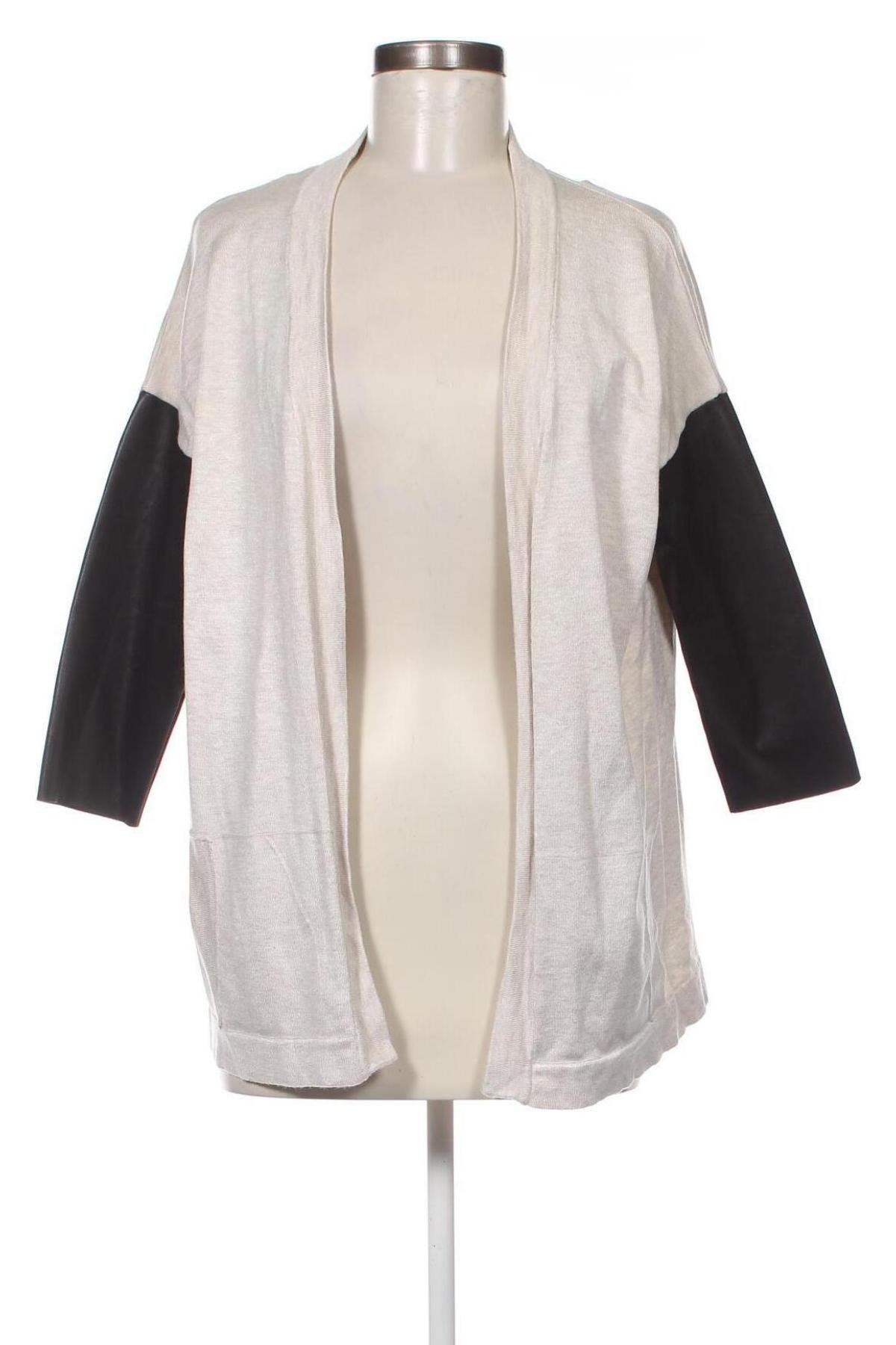 Дамска жилетка Zara Knitwear, Размер M, Цвят Екрю, Цена 39,70 лв.