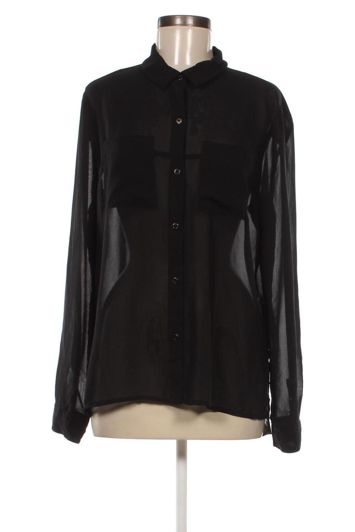 Γυναικείο πουκάμισο, Μέγεθος XL, Χρώμα Μαύρο, Τιμή 6,91 €