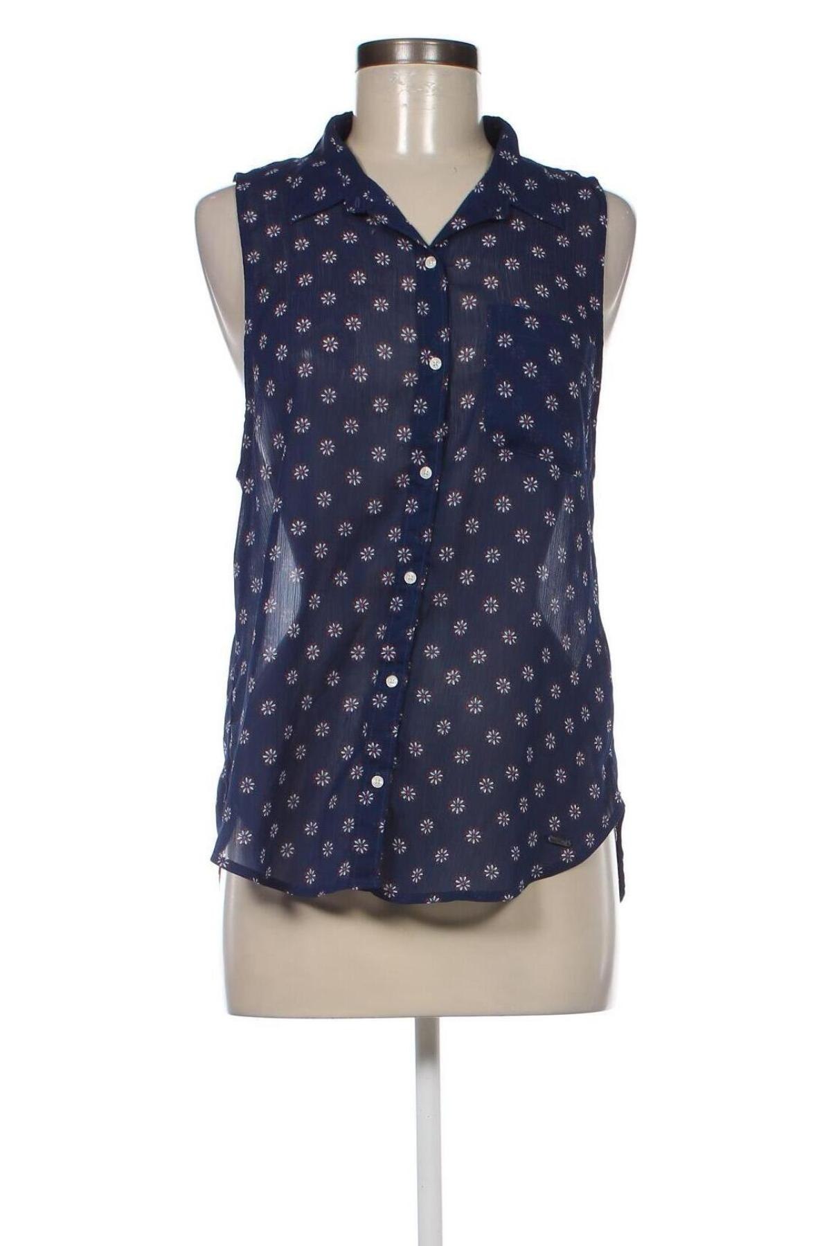Γυναικείο πουκάμισο Abercrombie & Fitch, Μέγεθος M, Χρώμα Μπλέ, Τιμή 8,62 €