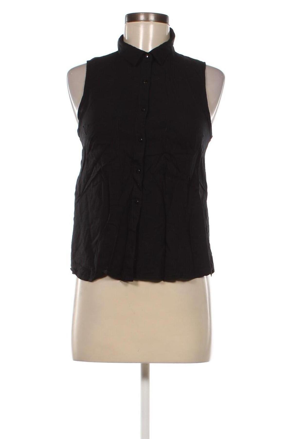Γυναικείο πουκάμισο Bershka, Μέγεθος M, Χρώμα Μαύρο, Τιμή 3,09 €
