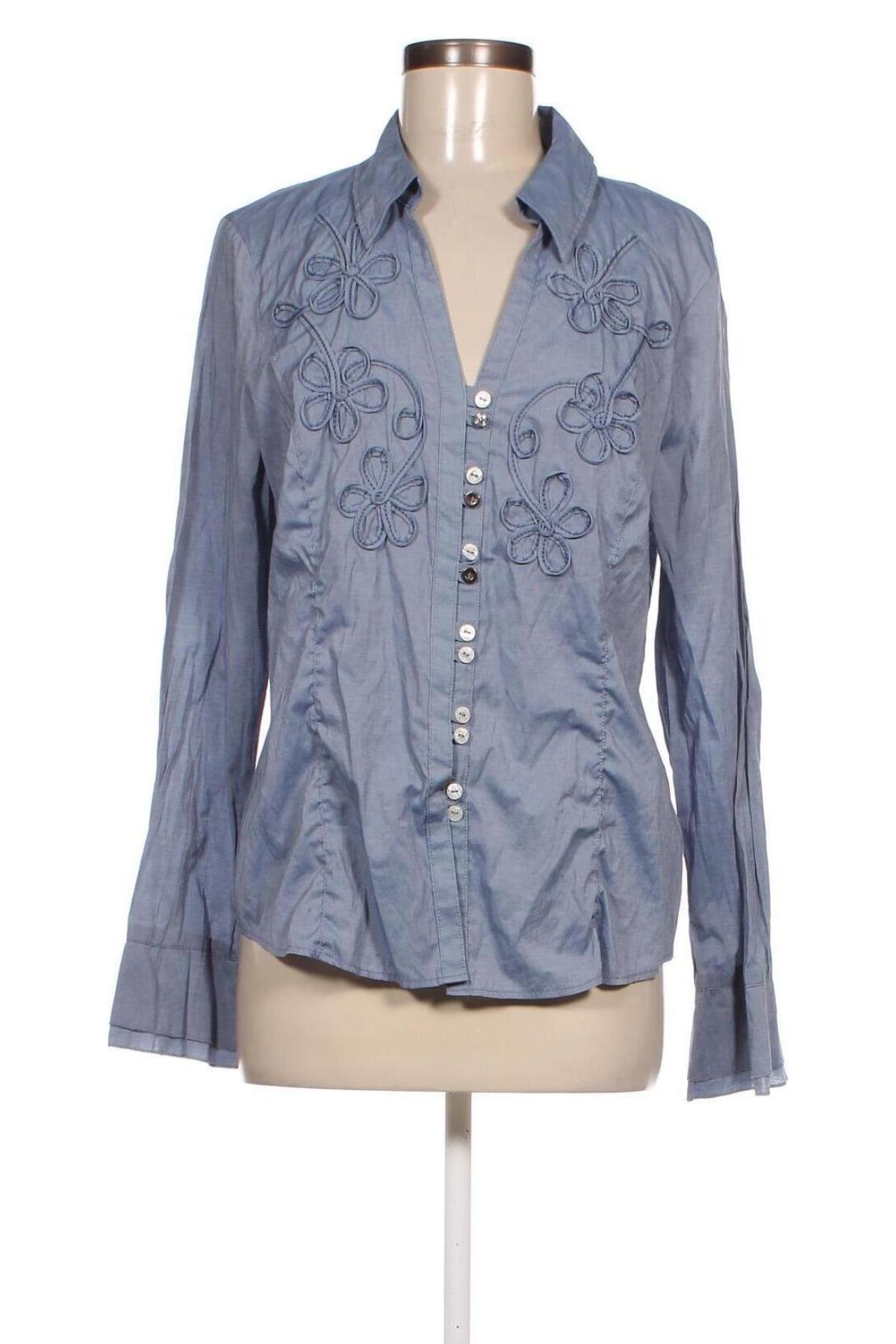 Damenbluse Biba, Größe L, Farbe Blau, Preis € 17,40