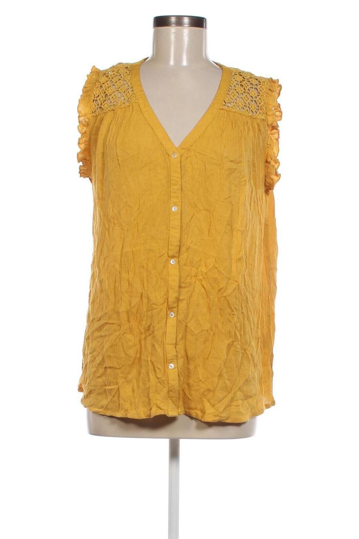 Γυναικείο πουκάμισο Ellen Amber, Μέγεθος L, Χρώμα Κίτρινο, Τιμή 6,18 €