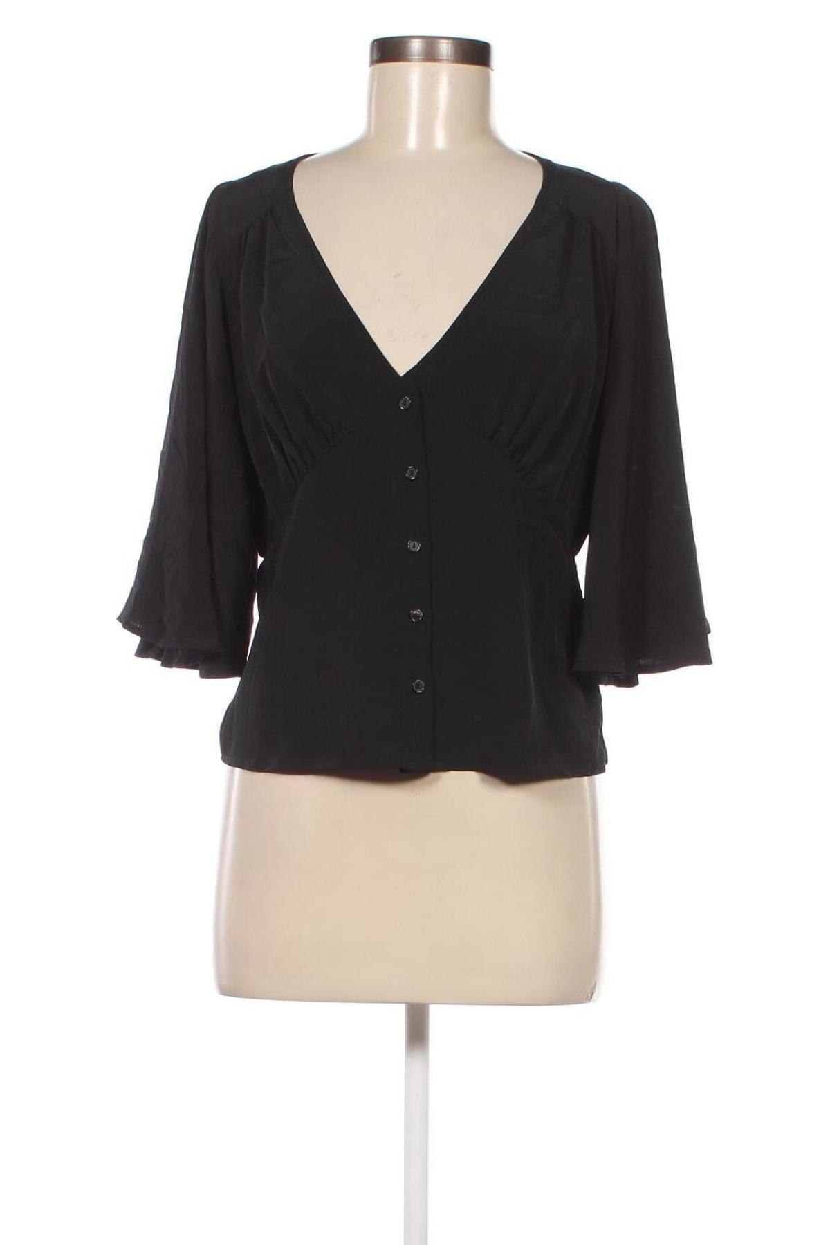 Дамска риза Gina Tricot, Размер S, Цвят Черен, Цена 40,00 лв.