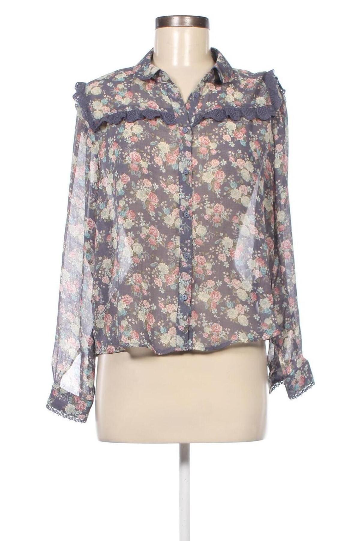 Γυναικείο πουκάμισο H&M Divided, Μέγεθος L, Χρώμα Μπλέ, Τιμή 8,50 €
